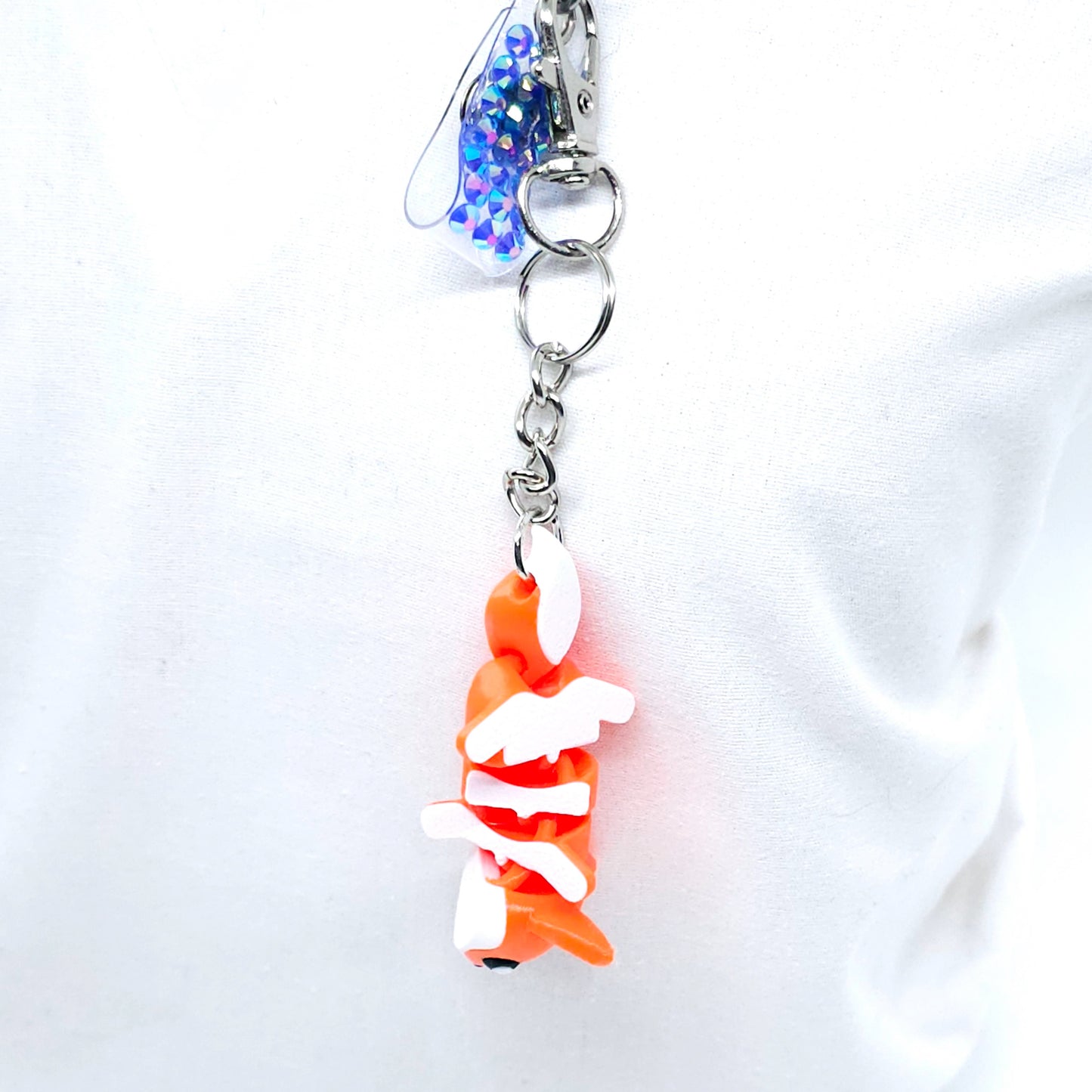 Cute Fox Charm: 3D Printed Fidget Keychain