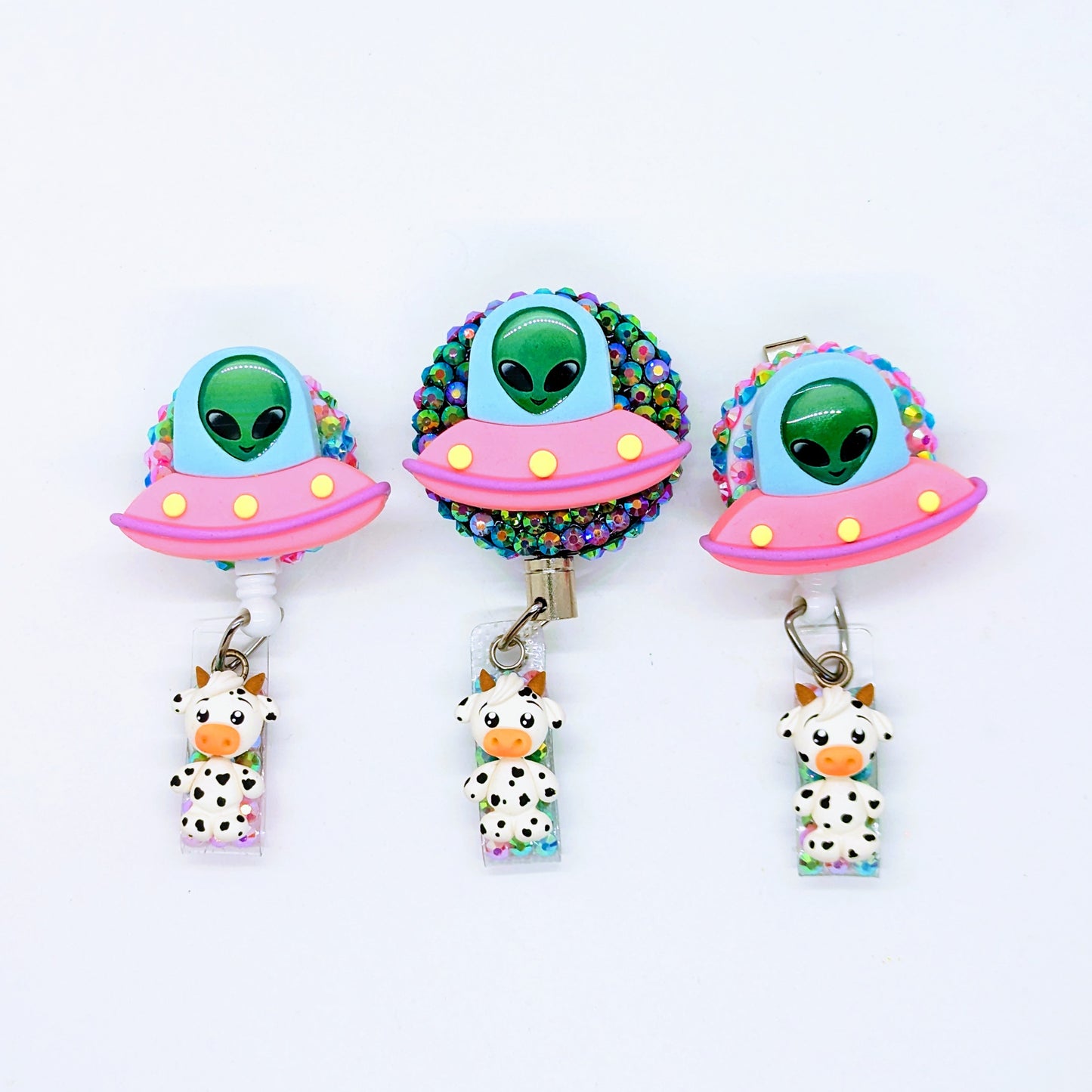 Alien Abduction Badge Reel | Fun and Unique ID Accessory