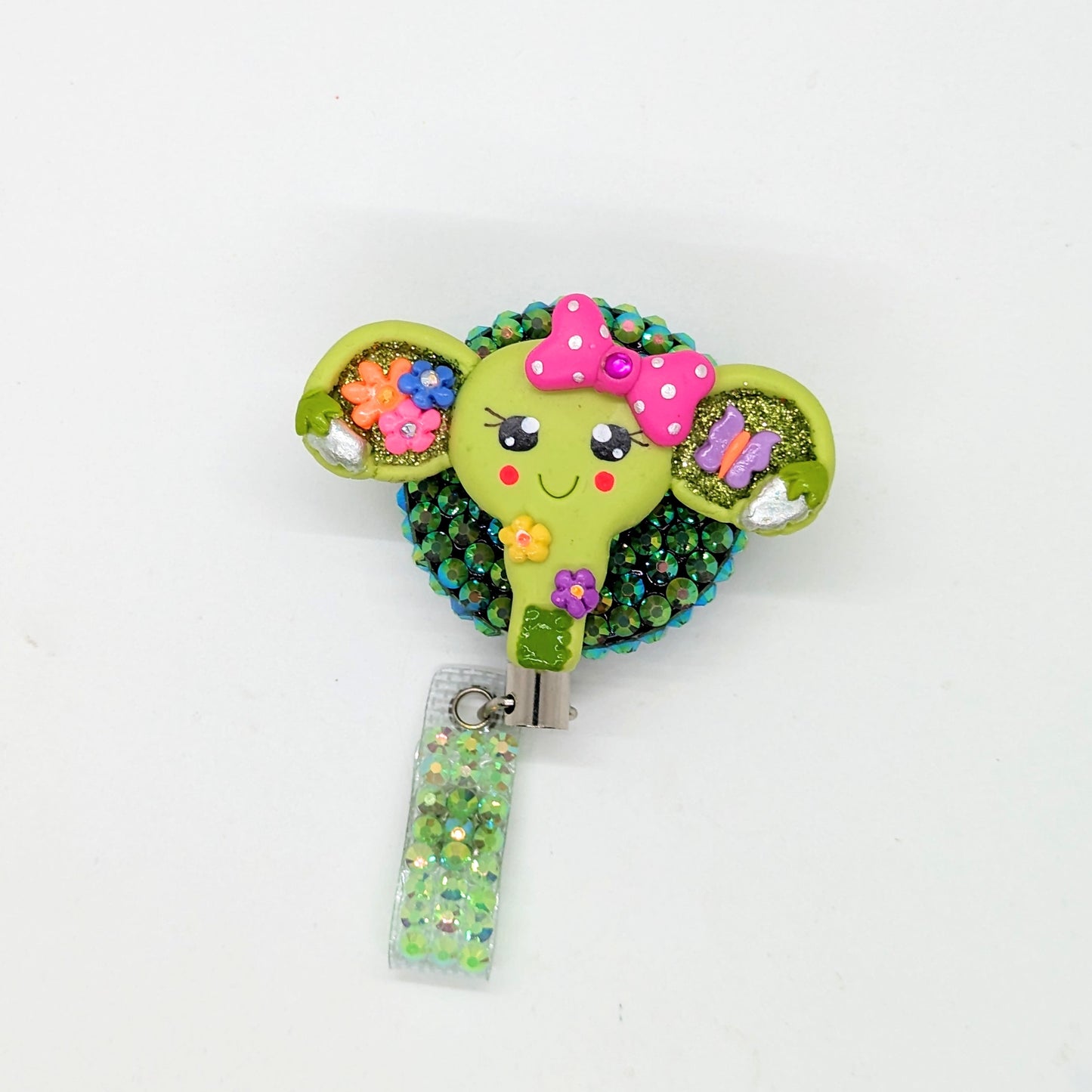 Floral Uterus Badge Reel