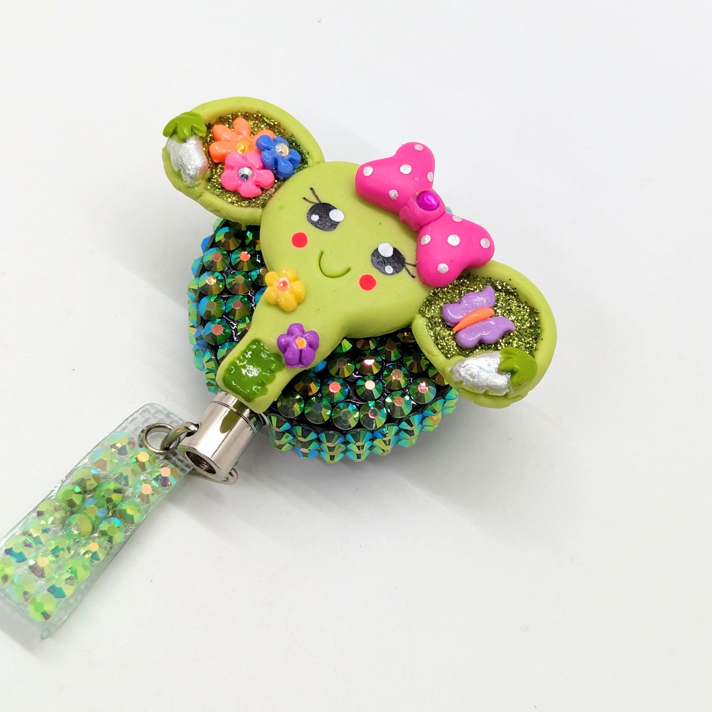 Floral Uterus Badge Reel