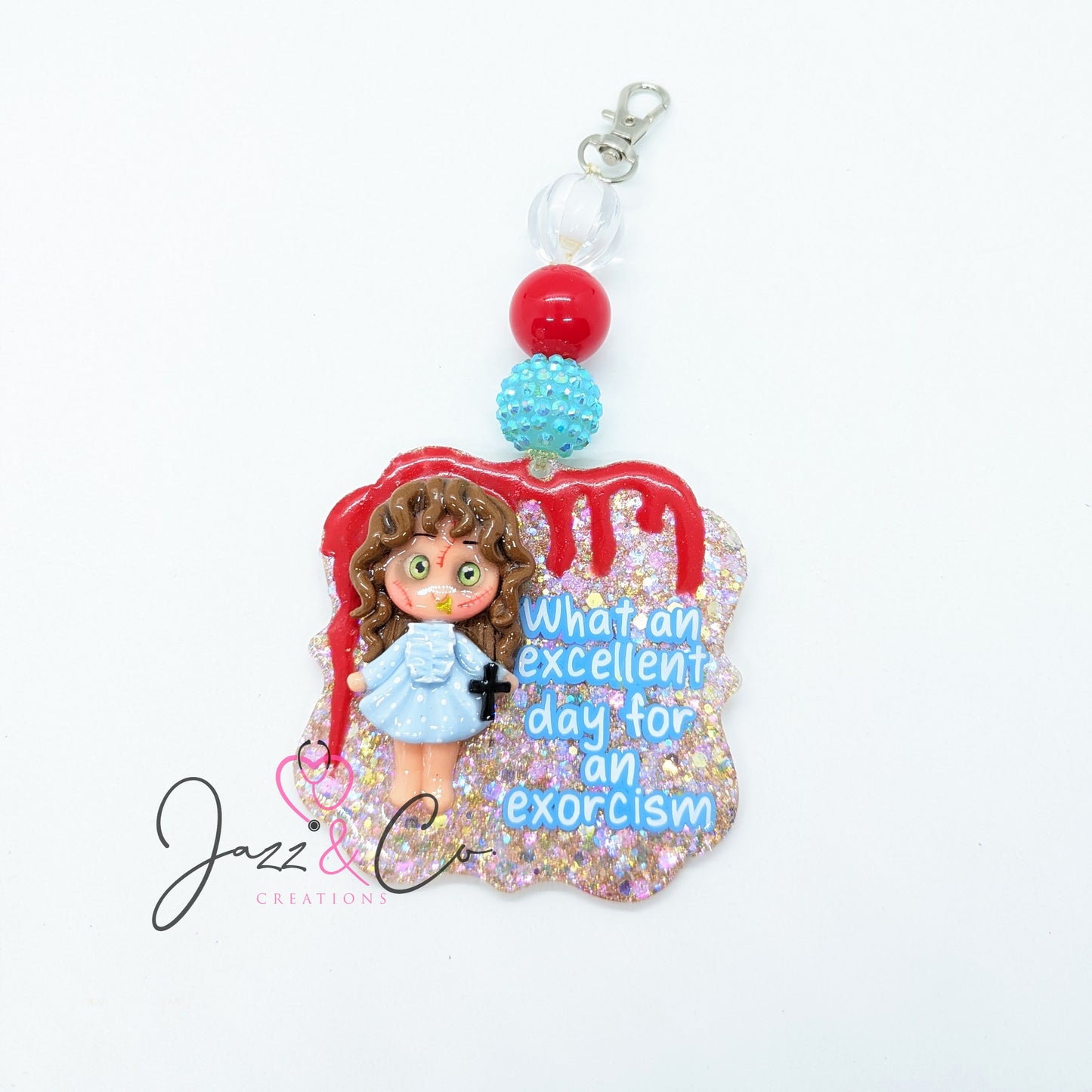 Exorcism Horror Key Chain