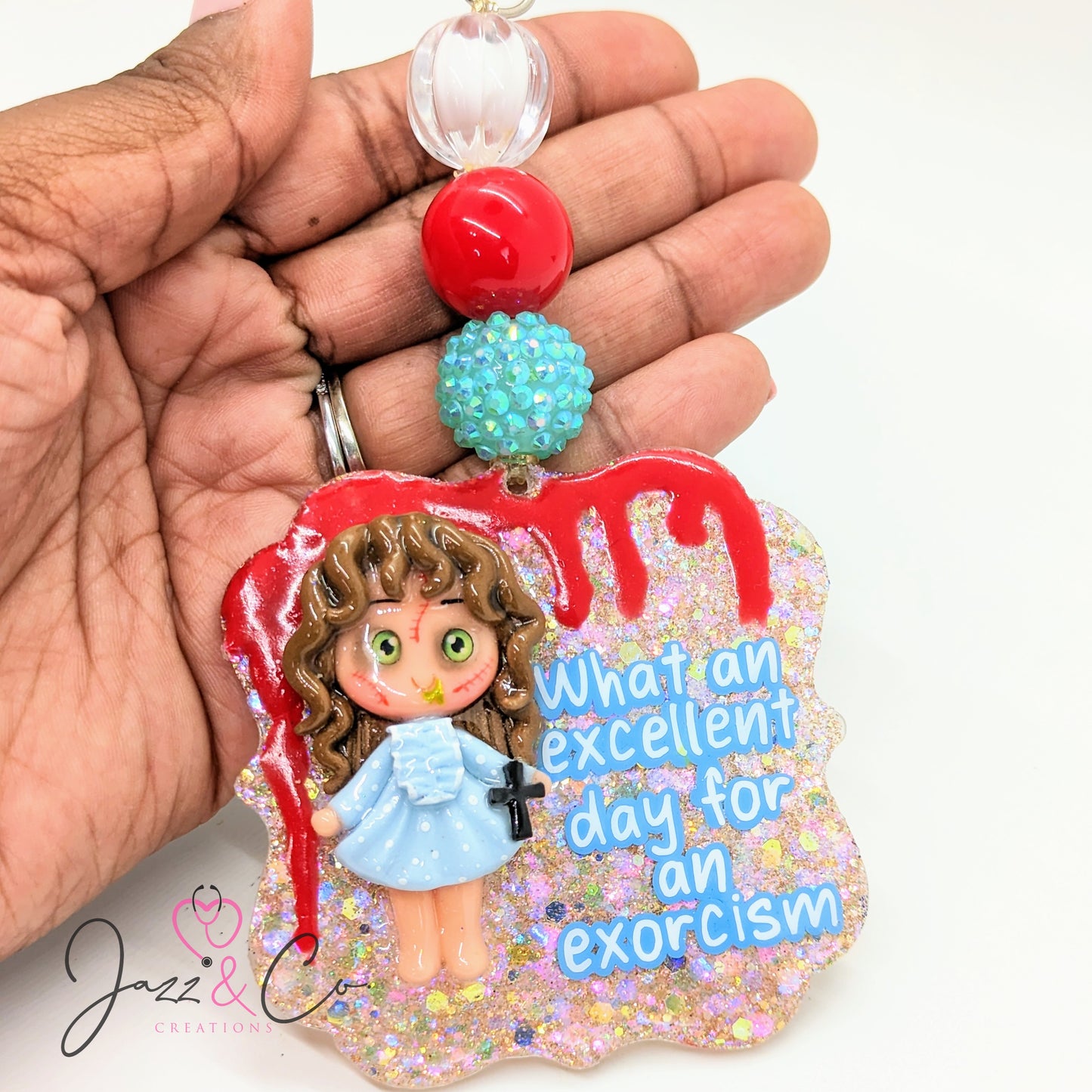 Exorcism Horror Key Chain