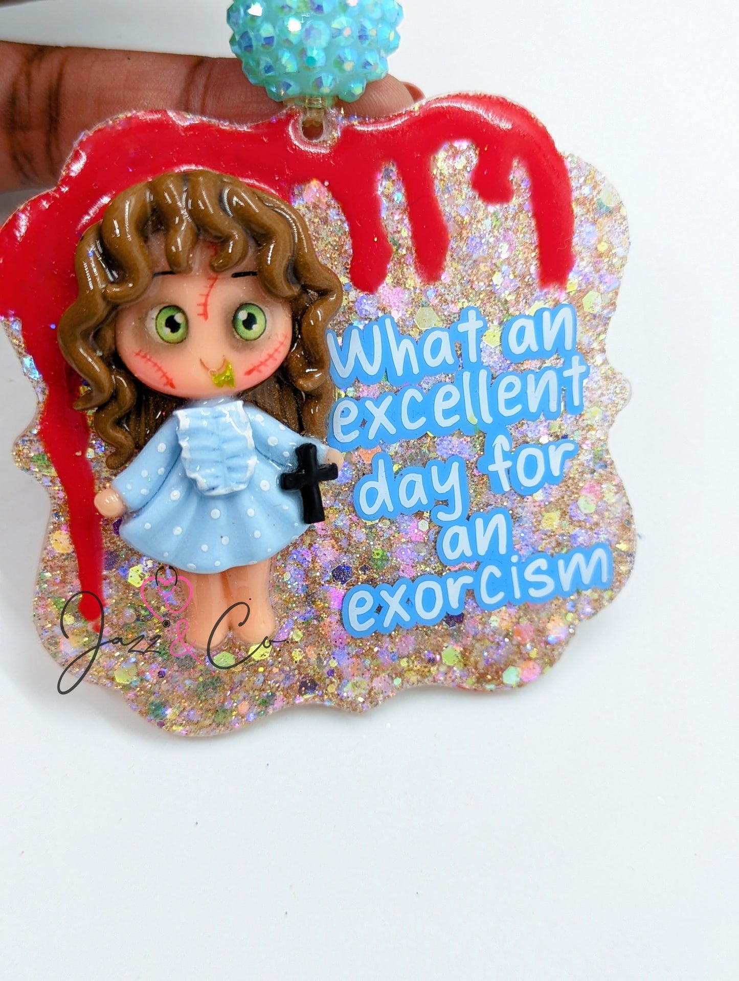 Exorcism Horror Key Chain