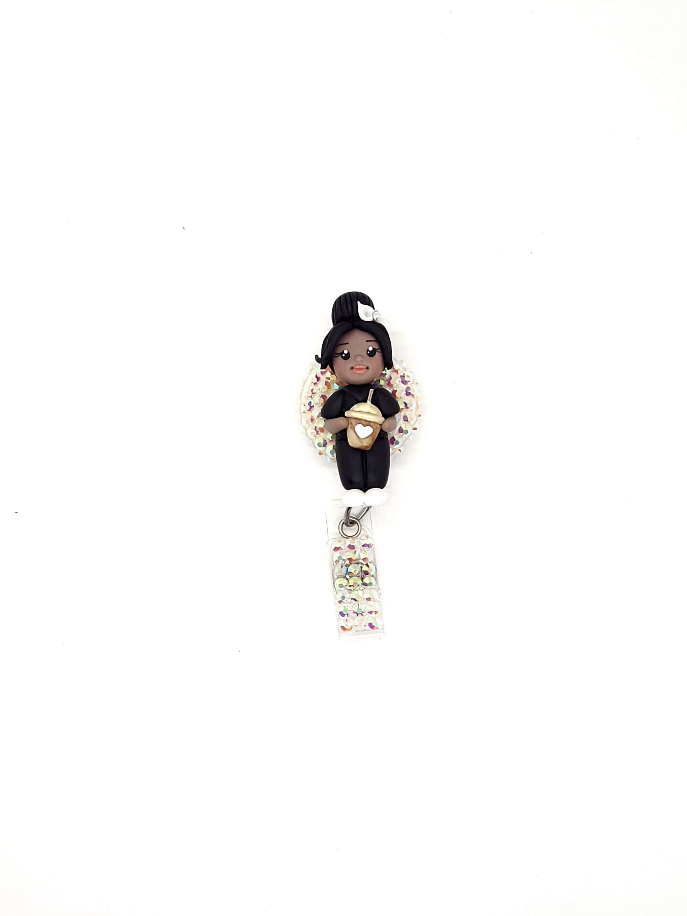 Nurse Coffee Cup Badge Reel