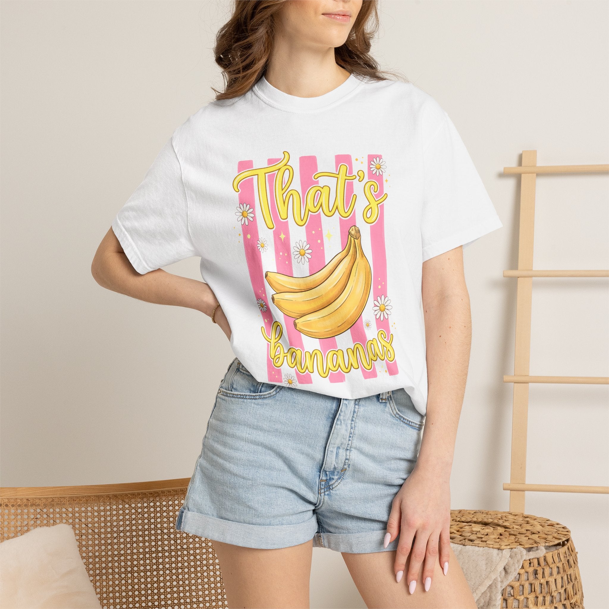 "That's Bananas" Garment-Dyed Tee | Comfort Colors | White