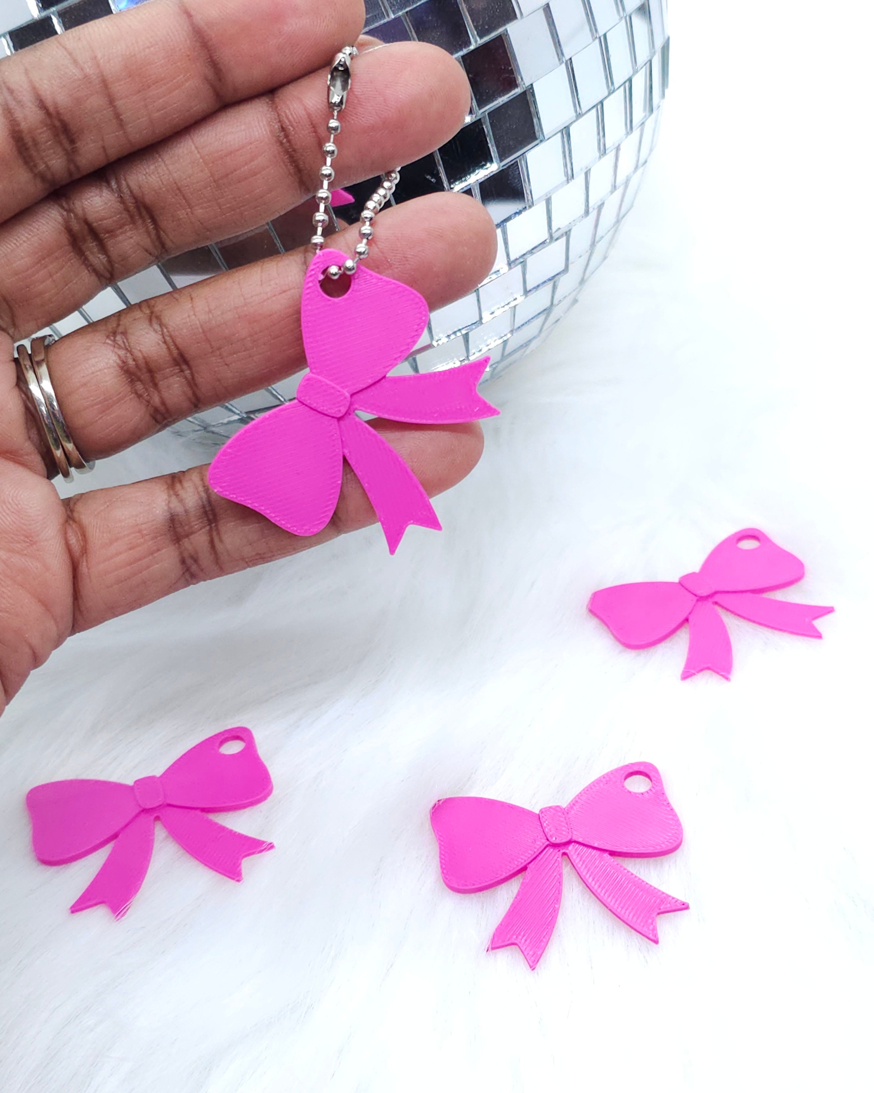 Coquette Bow Charm For Badge Reel