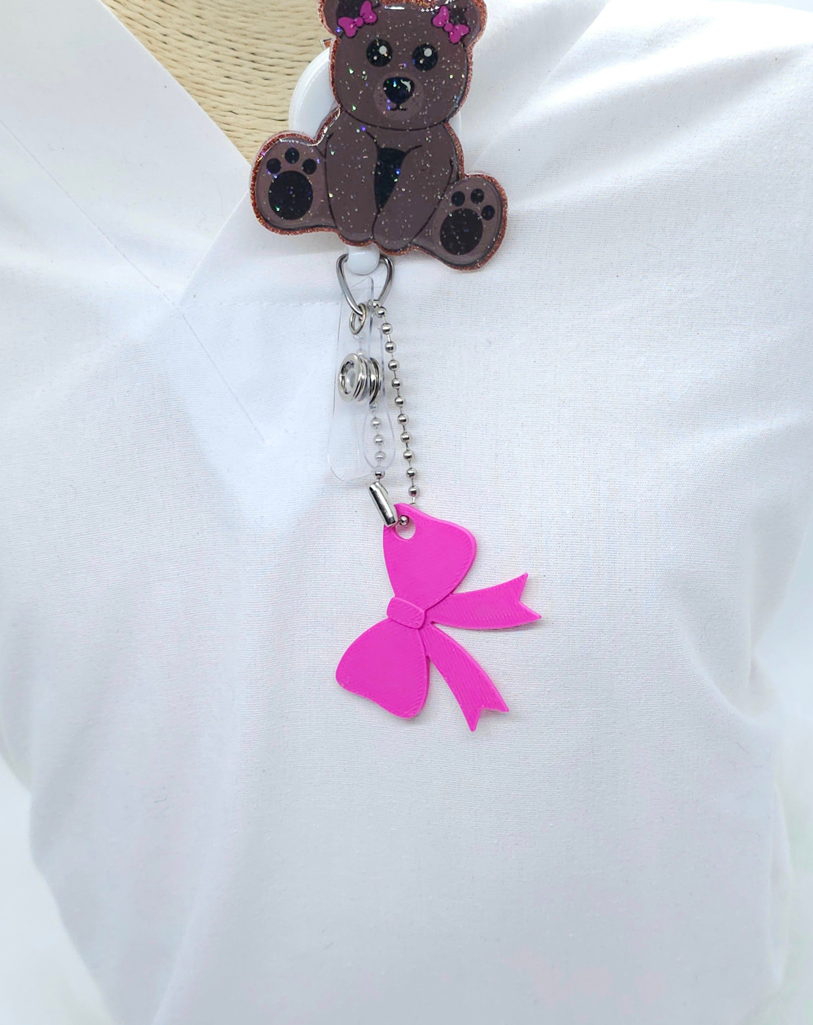 Coquette Bow Charm For Badge Reel