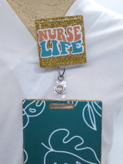 Nurse Life Glam Badge Reel Set