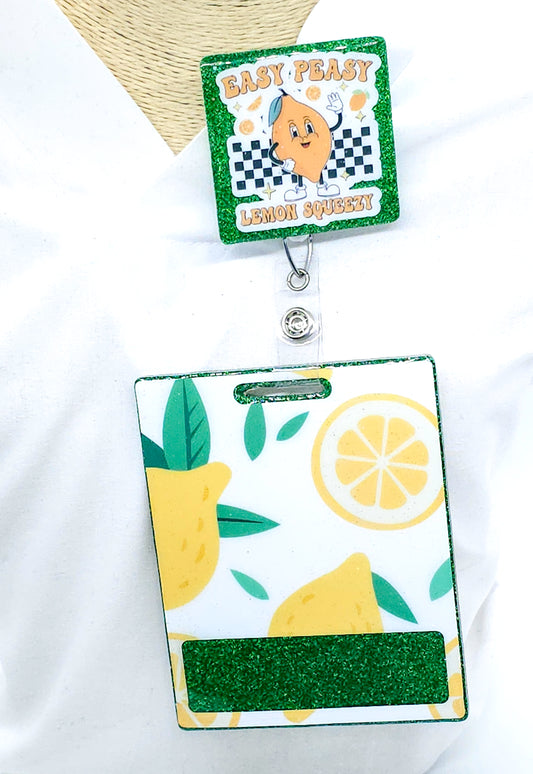 Vibes Badge Reel Set: Easy Peasy Lemon Squeezy