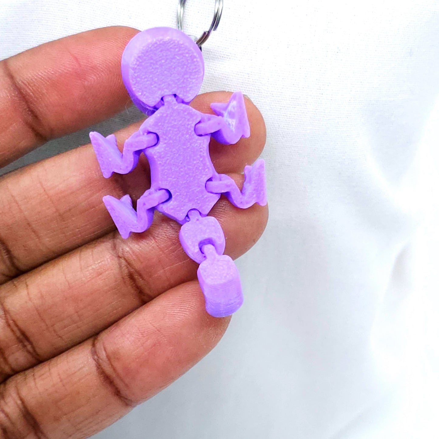 3D Chameleon Fidget Charm: Unique & Colorful Keychain