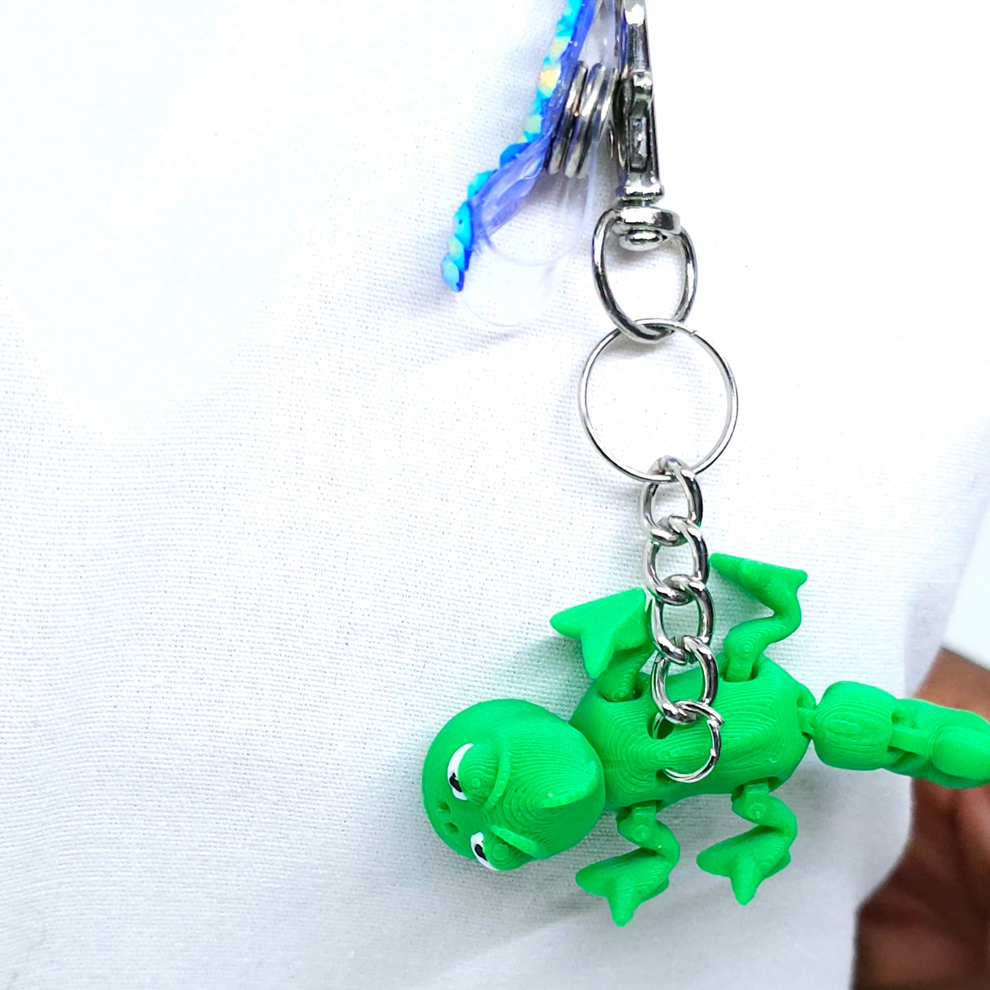 3D Chameleon Fidget Charm: Unique & Colorful Keychain