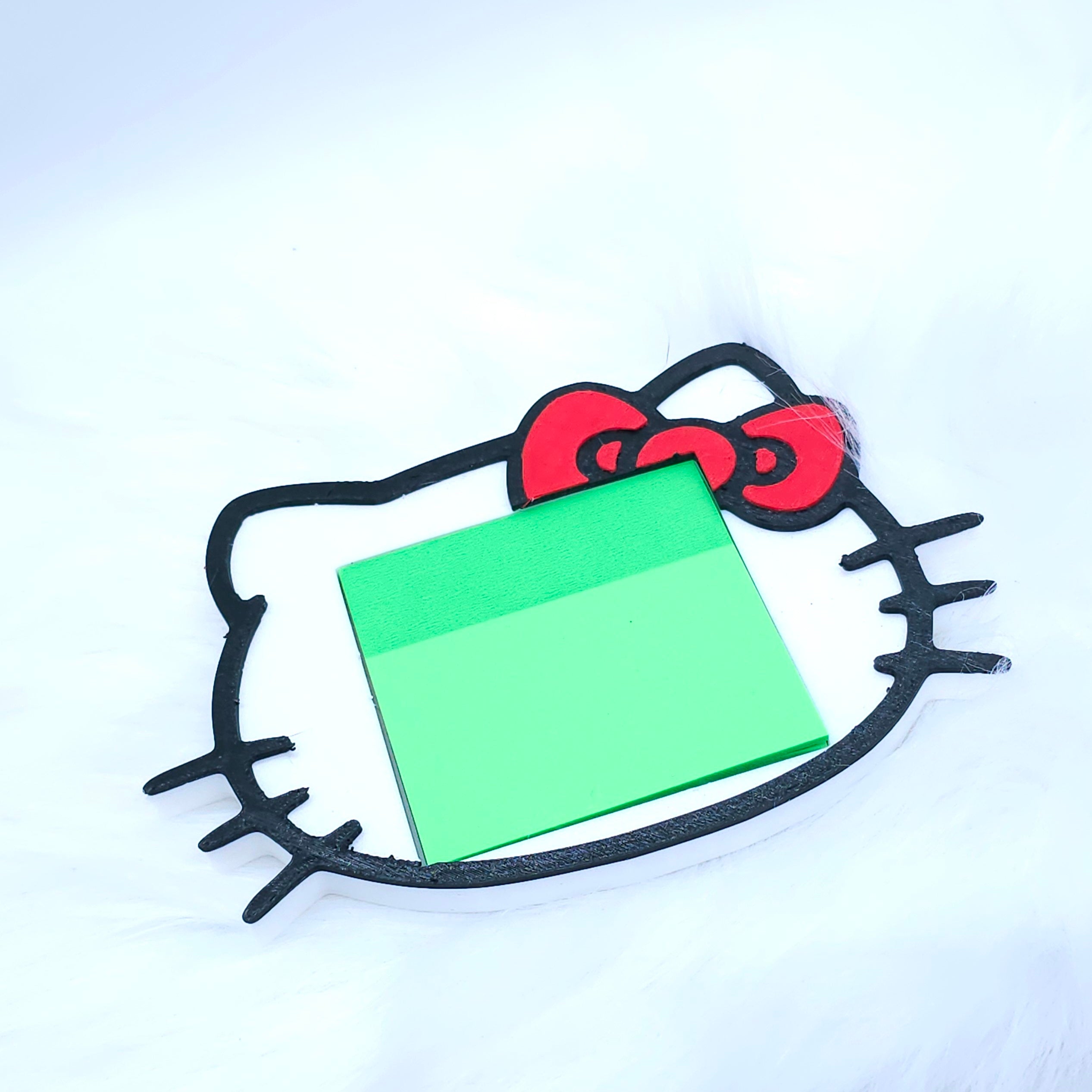 Kitty Sticky Notes Holder