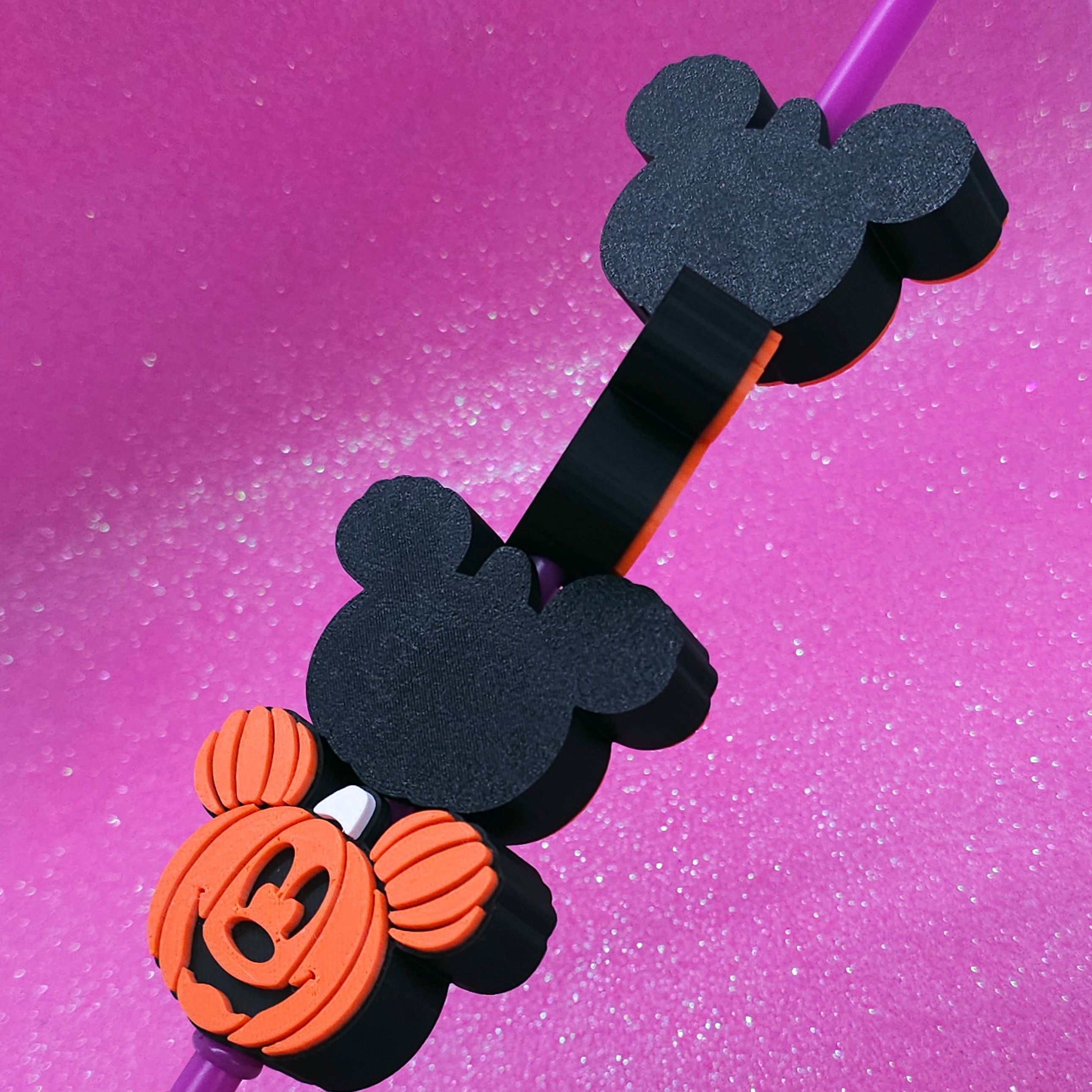 Pumpkin Head Straw Topper