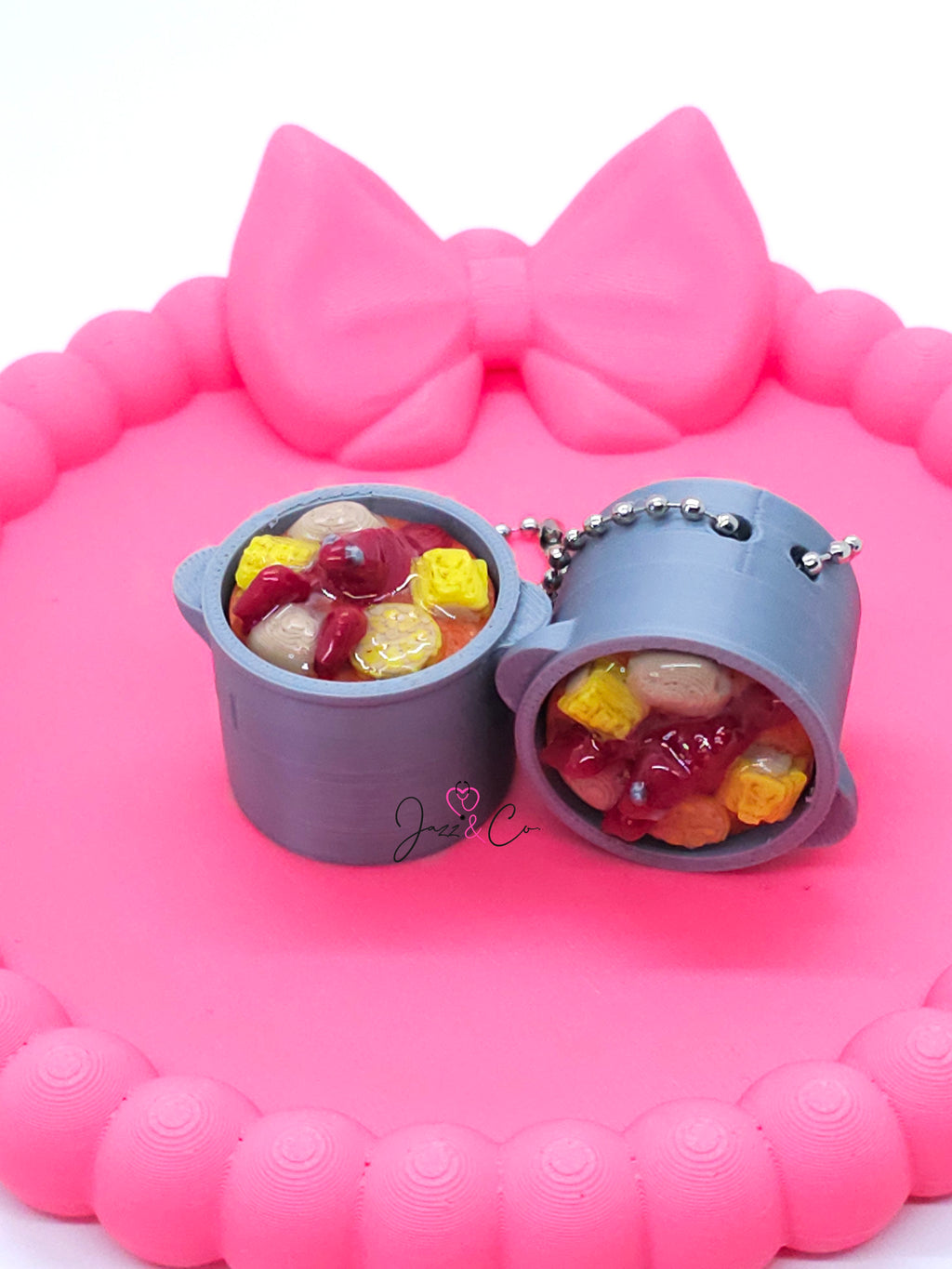 Mini Hot Pot Fidget Clicker Keychain