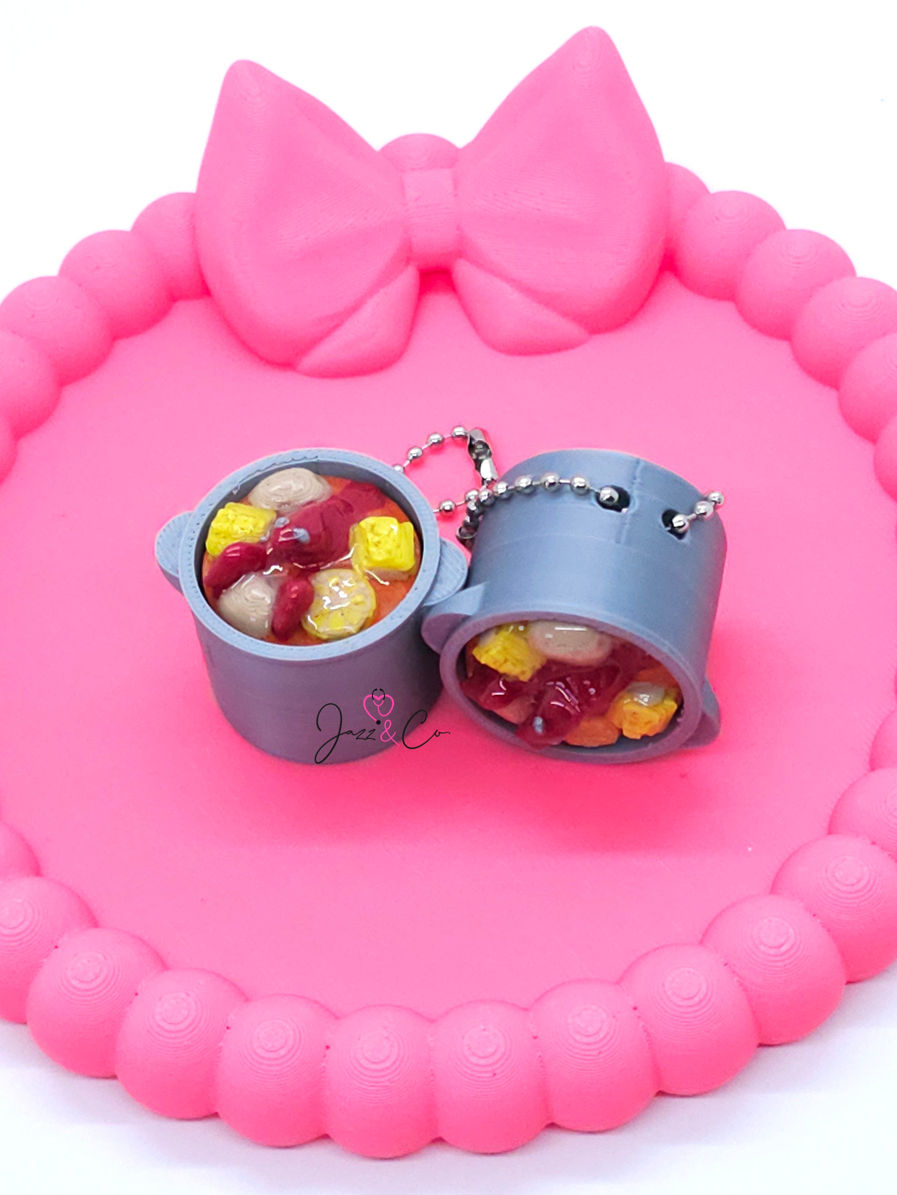 Mini Hot Pot Fidget Clicker Keychain