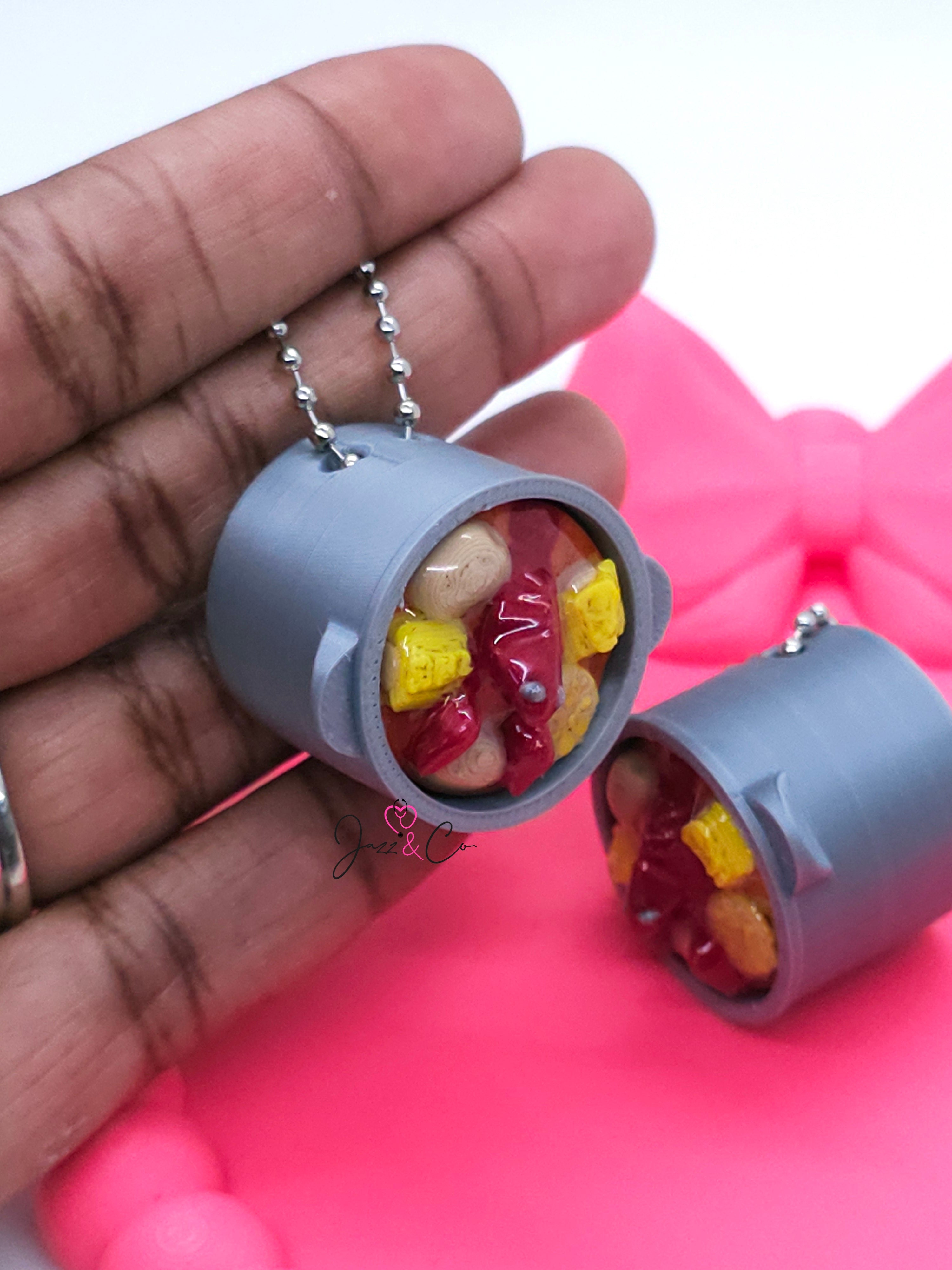 Mini Hot Pot Fidget Clicker Keychain