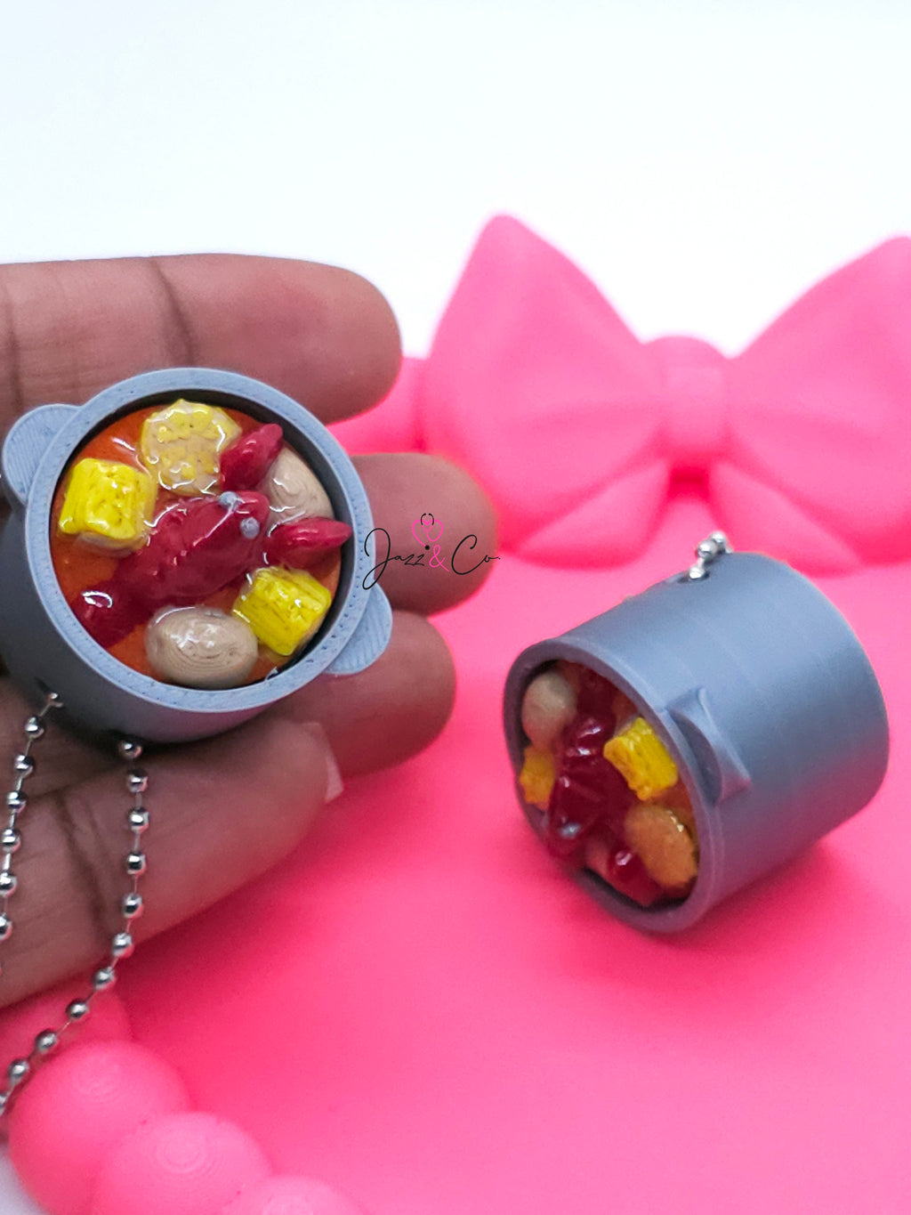 Mini Hot Pot Fidget Clicker Keychain