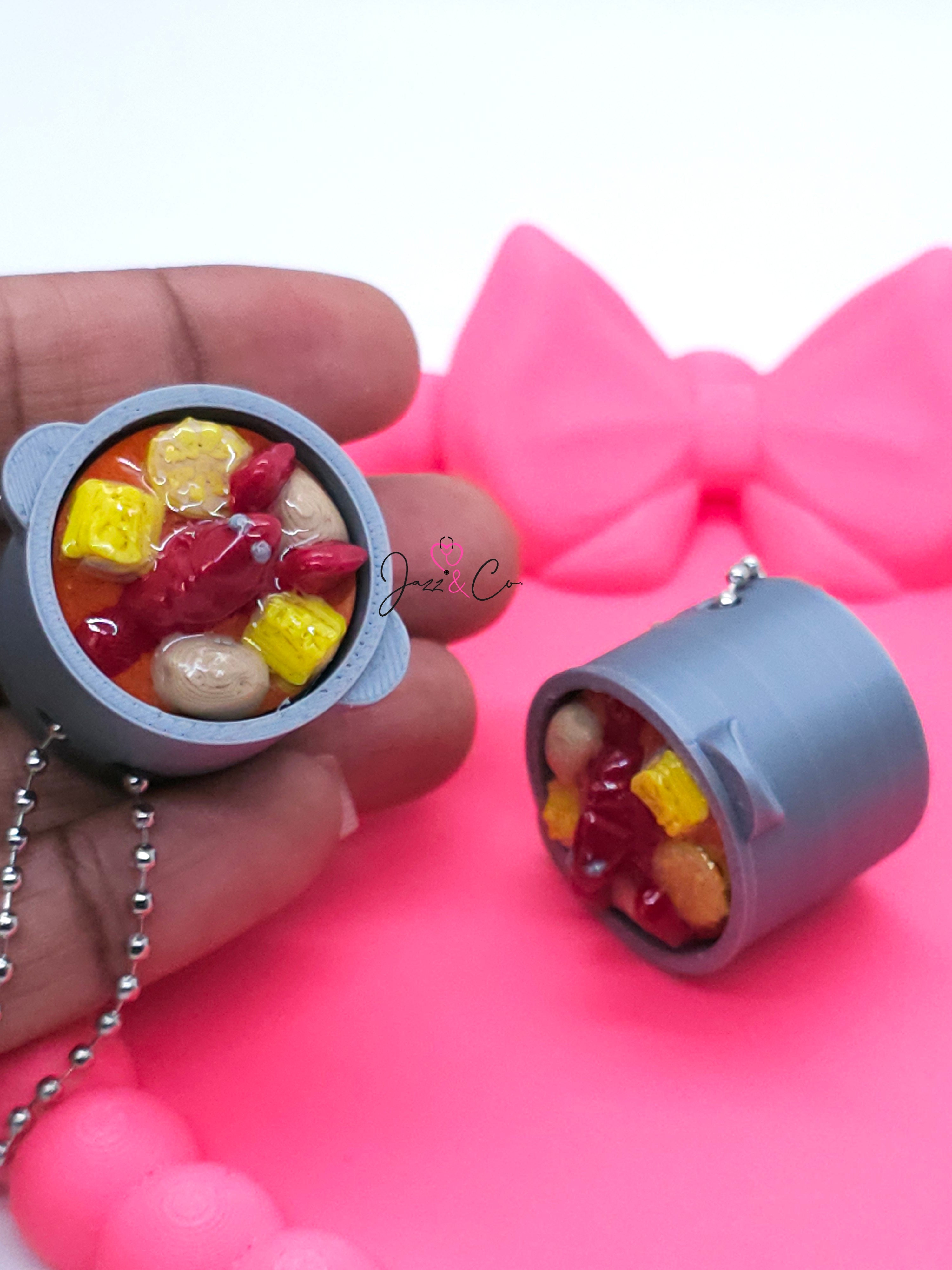 Mini Hot Pot Fidget Clicker Keychain