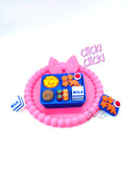 School Lunch Tray Fidget Clicker Keychain
