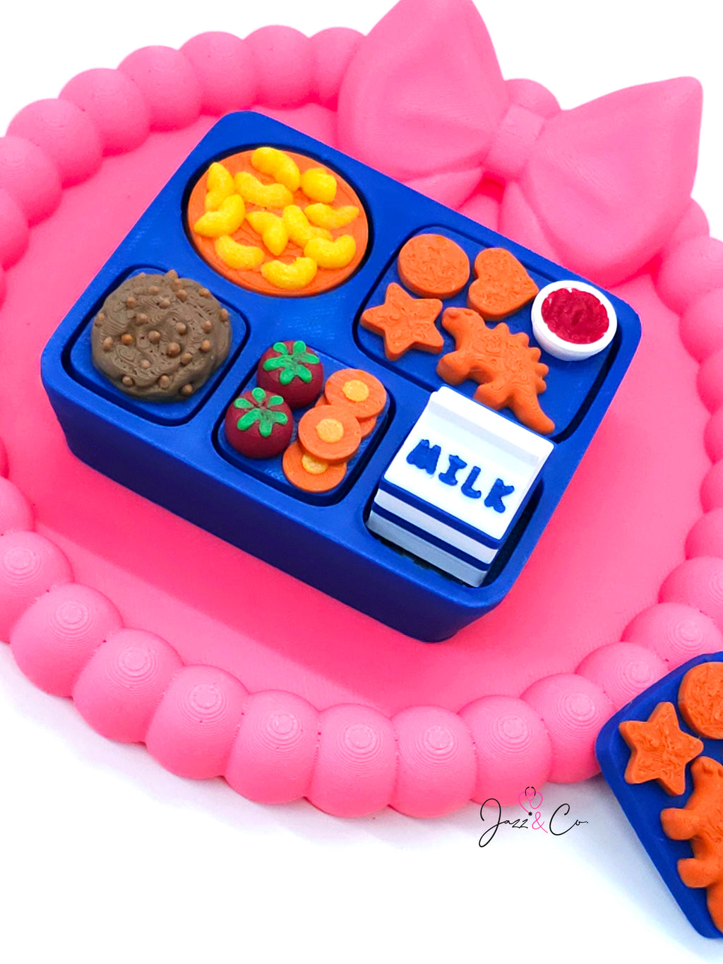 School Lunch Tray Fidget Clicker Keychain