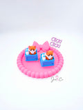 Grumpy Cat Crate Fidget Clicker Keychain