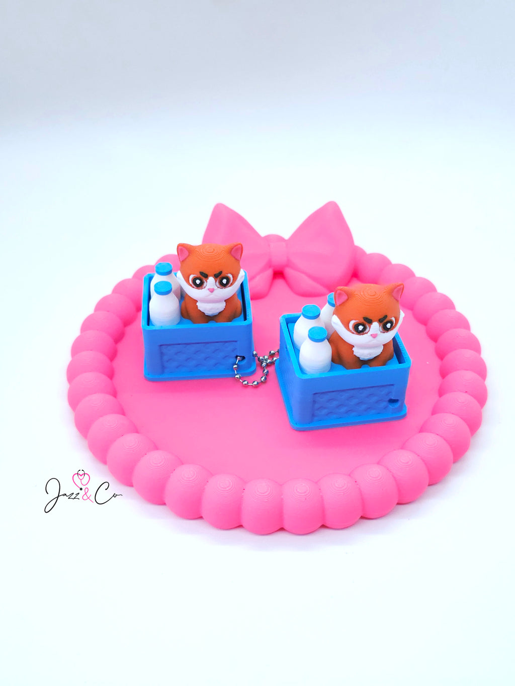 Grumpy Cat Crate Fidget Clicker Keychain