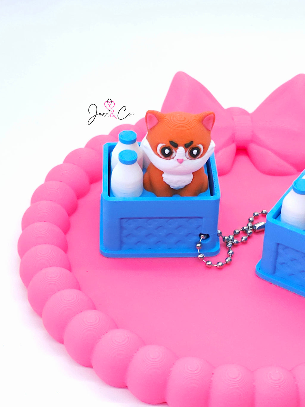 Grumpy Cat Crate Fidget Clicker Keychain