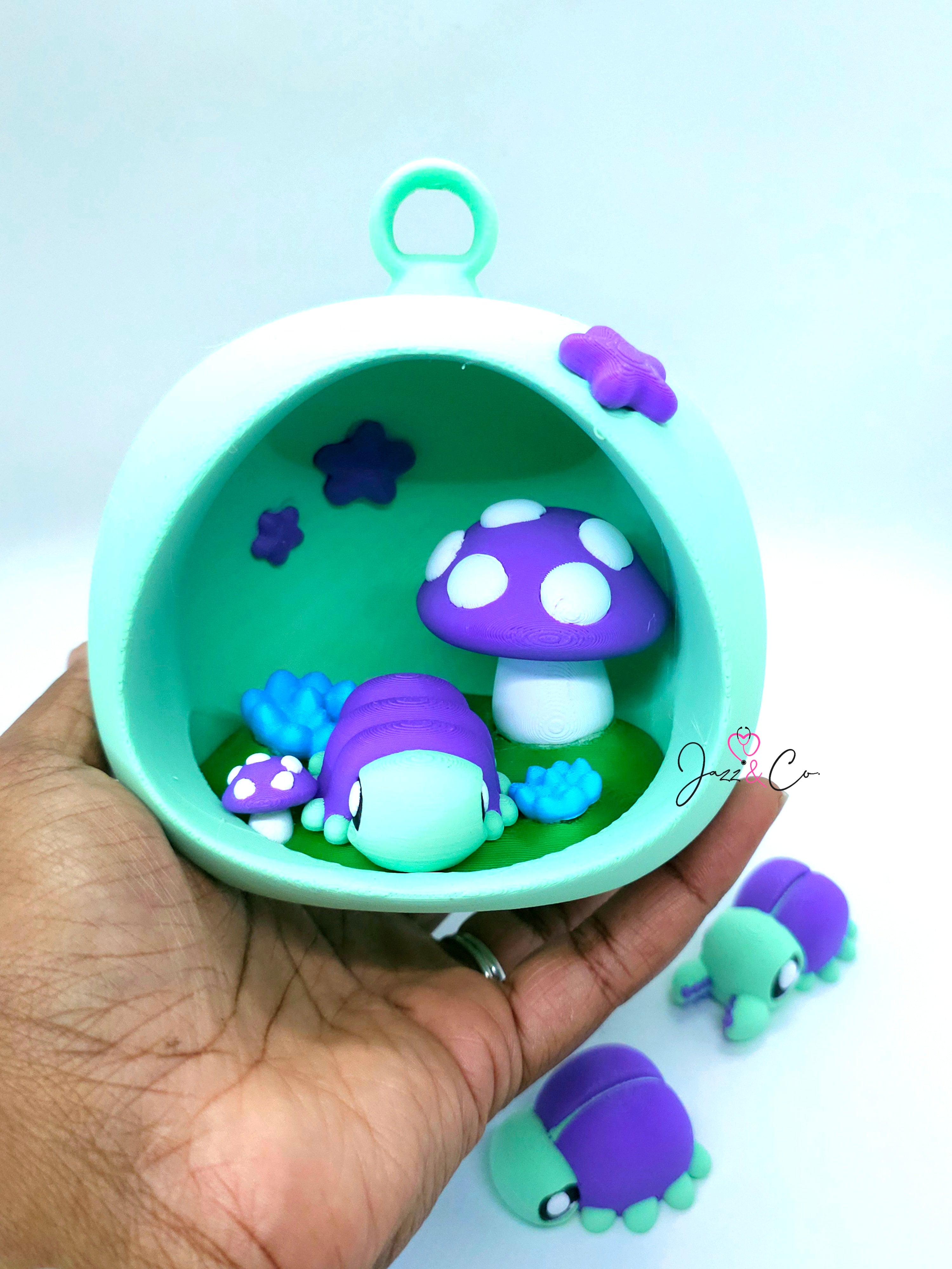 Beetle Terrarium Collectible Desk Toy & Figurine Set
