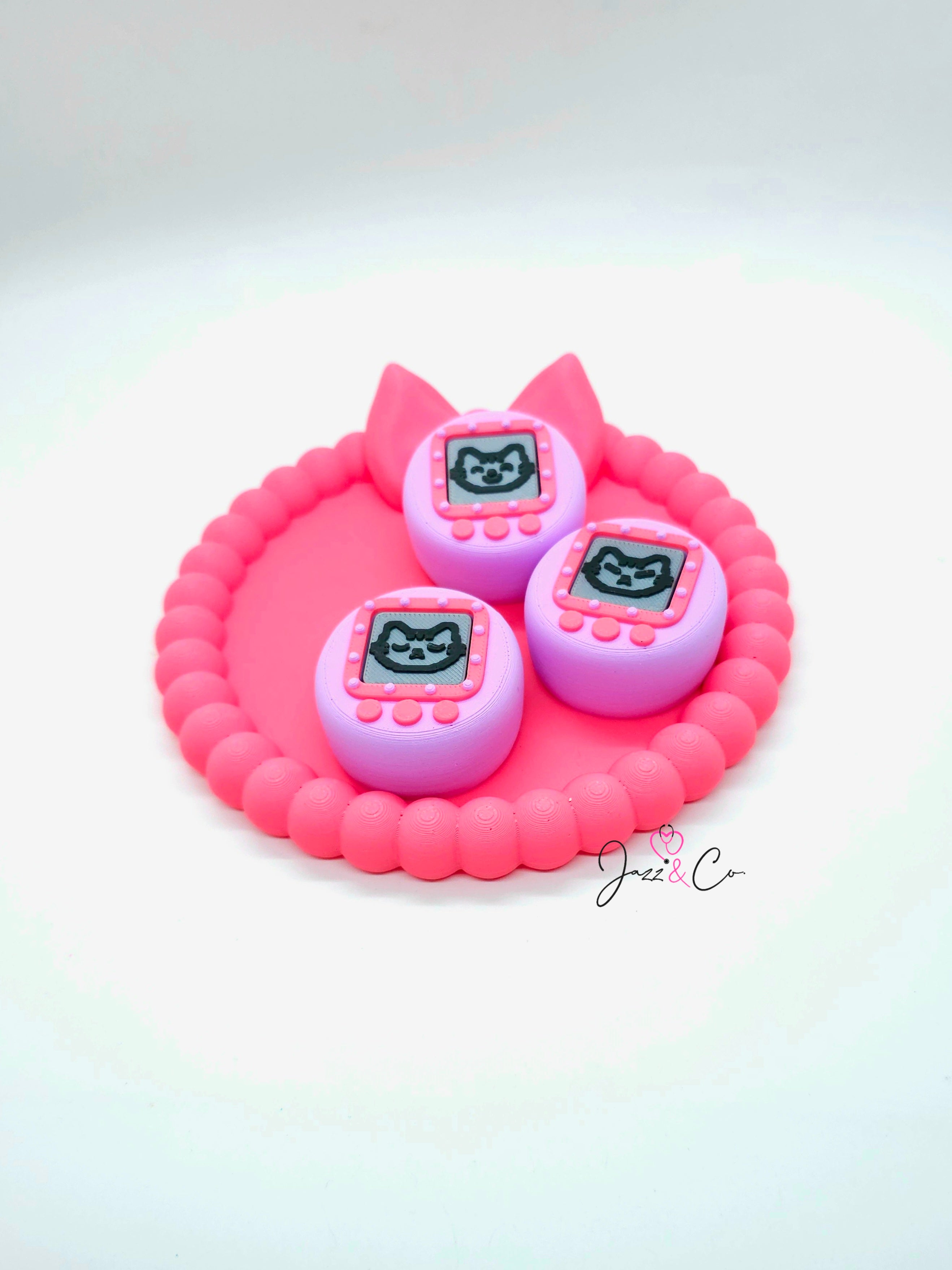 Virtual Pet Cat Fidget Clicker Keychain