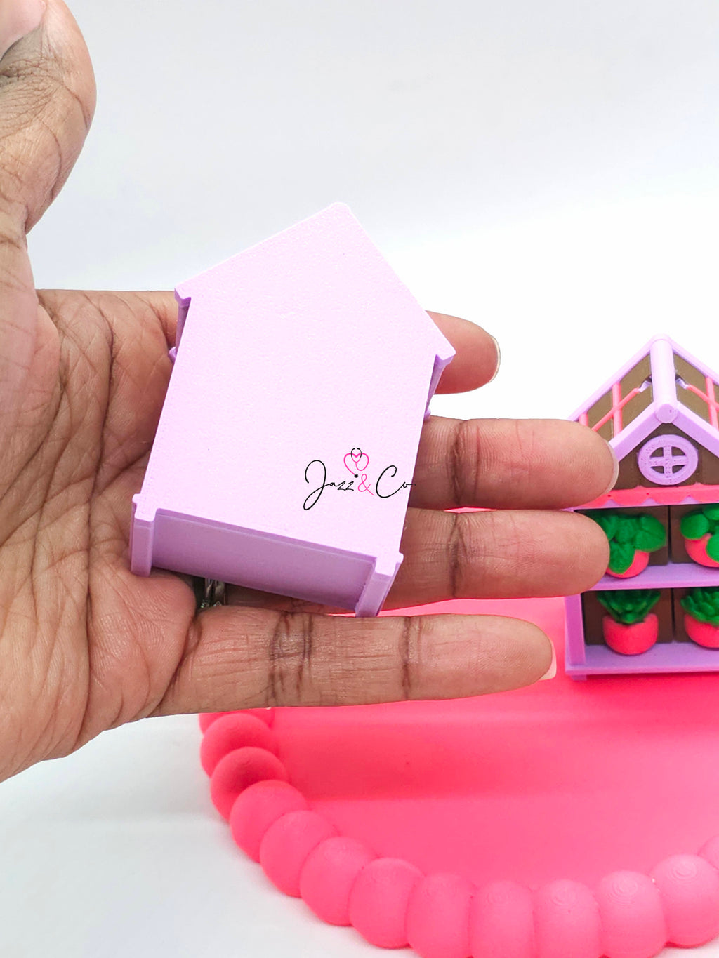 Greenhouse Succulent Fidget Clicker Keychain