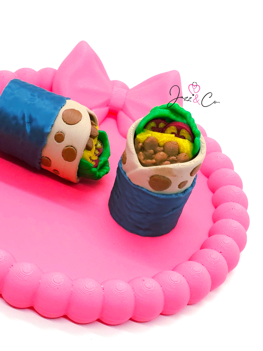 Burrito Fidget Clicker Keychain