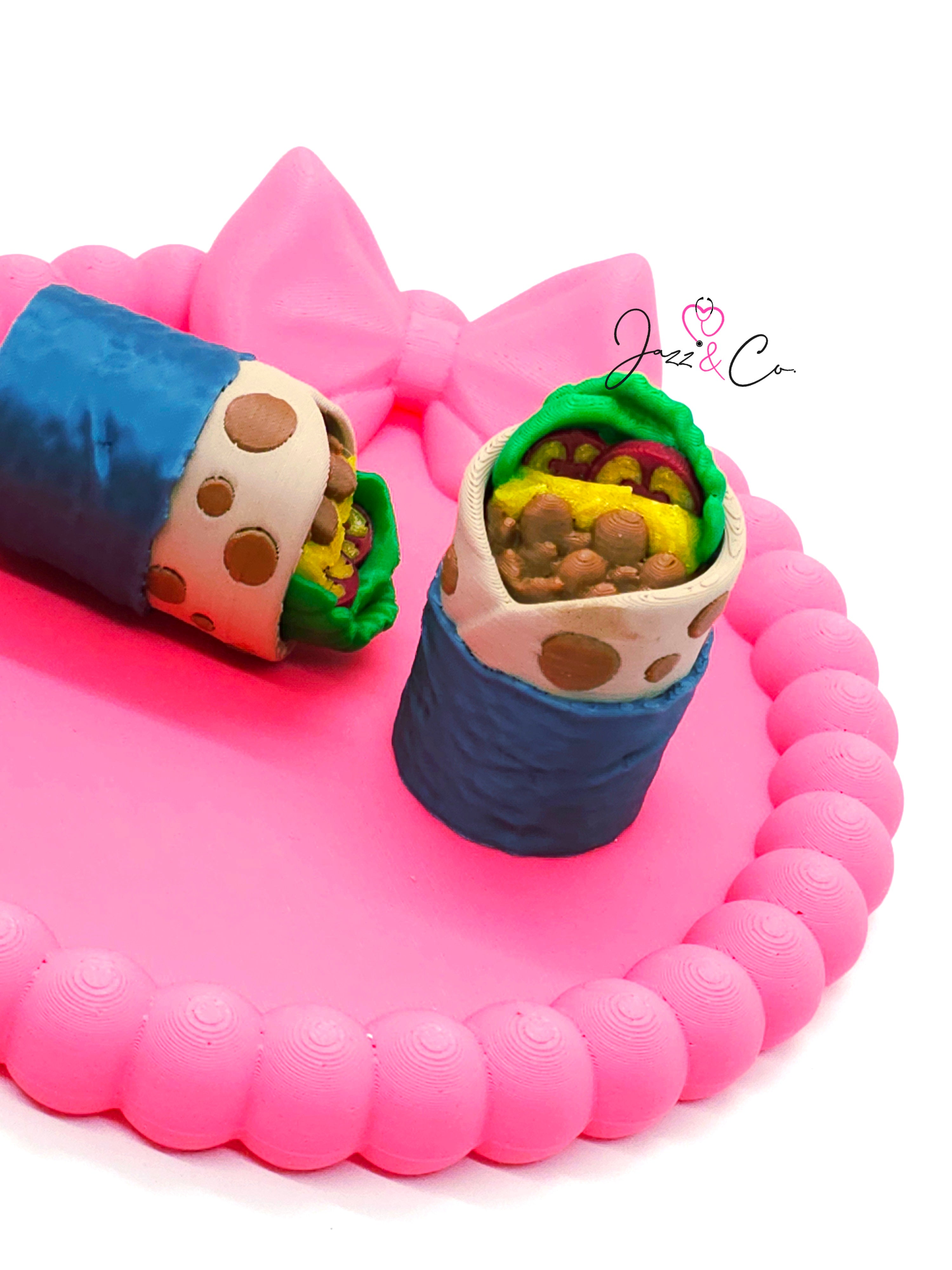 Burrito Fidget Clicker Keychain