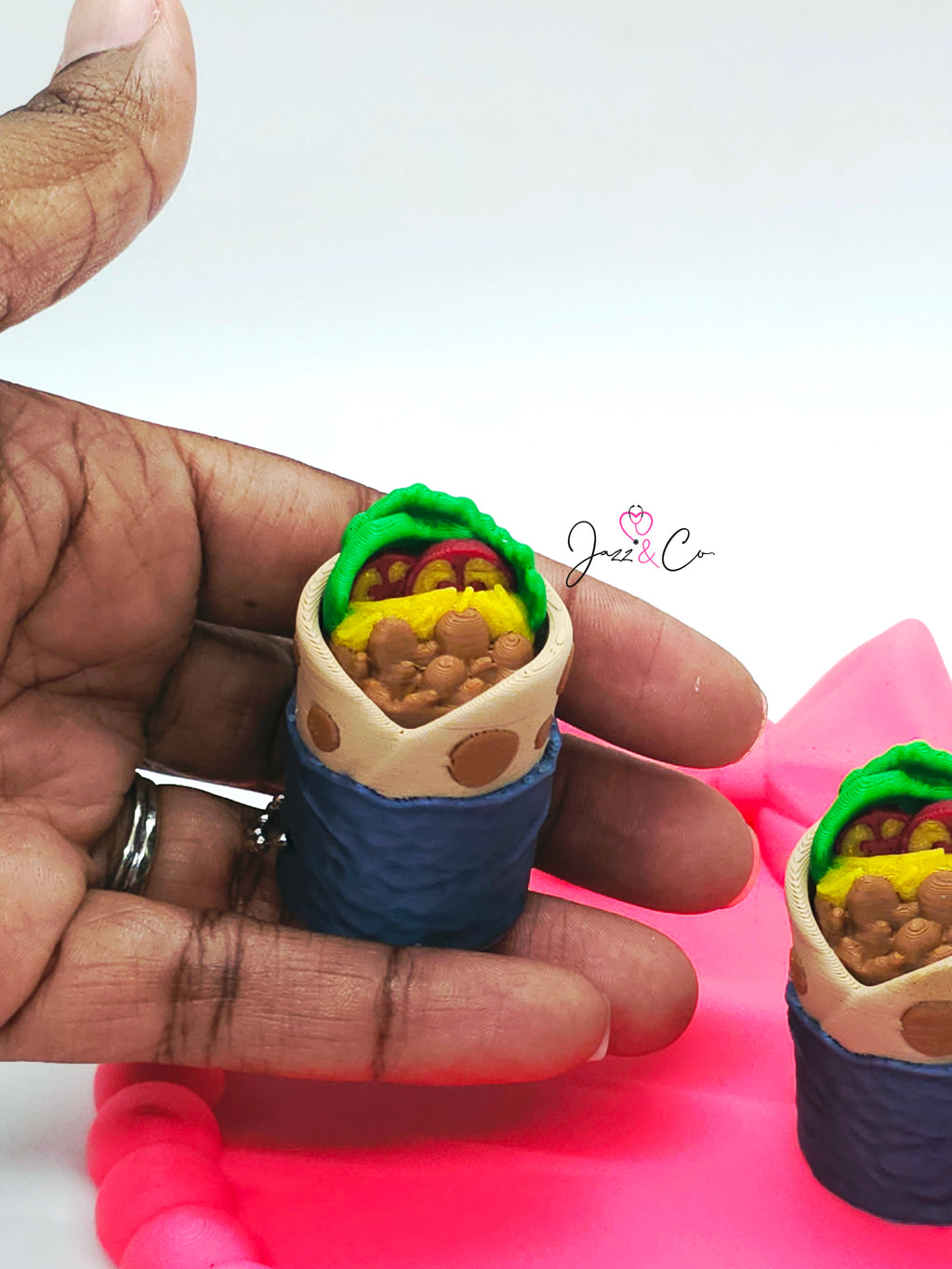 Burrito Fidget Clicker Keychain
