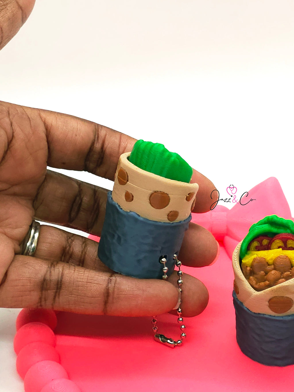 Burrito Fidget Clicker Keychain