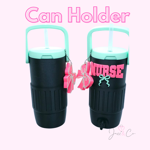 3D Printed Can Cooler with Tab Opener, Slim & Standard Can Holder