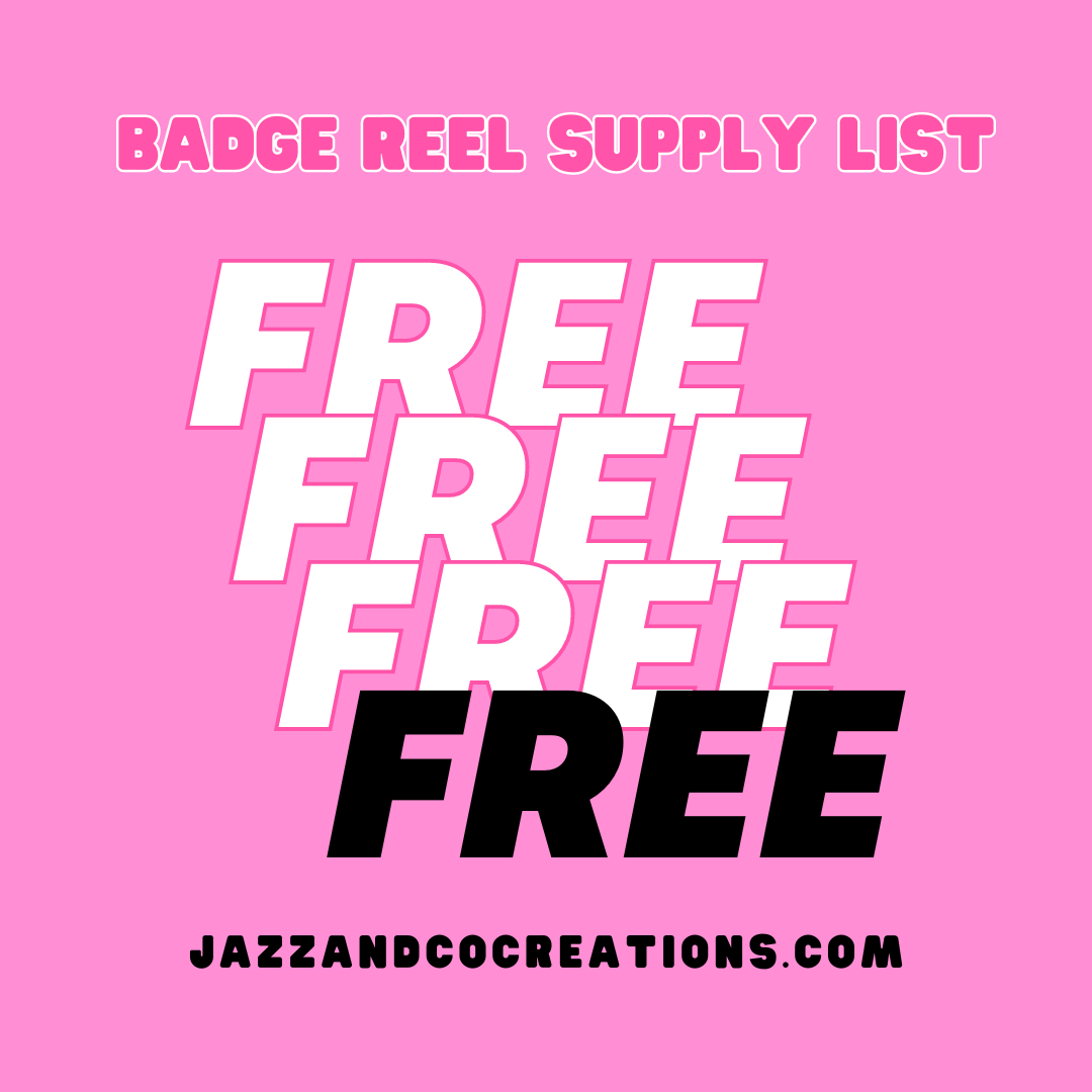 Free Badge Reel Supply List