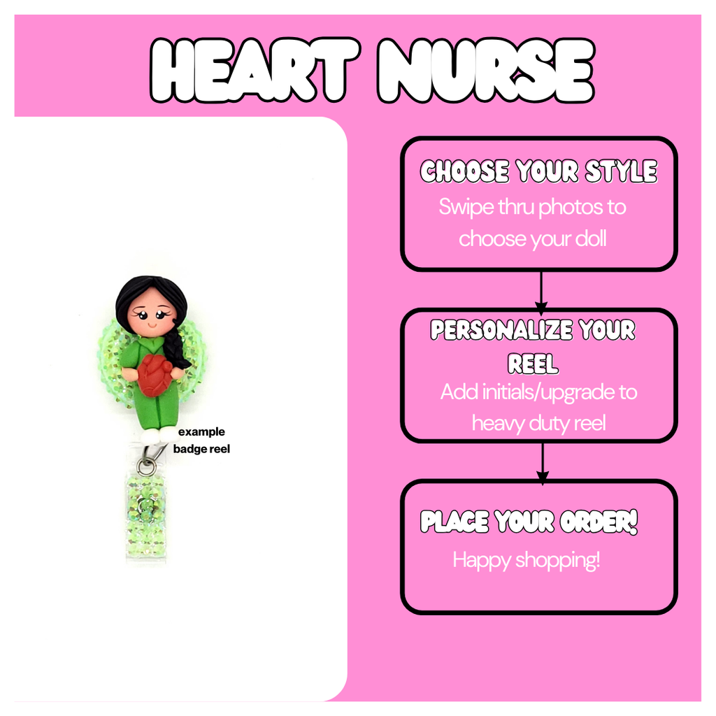 Nurse Heart Badge Reel