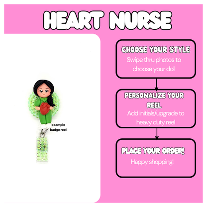 Nurse Heart Badge Reel