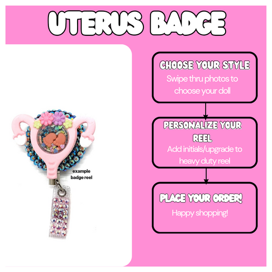 Uterus Badge Reel