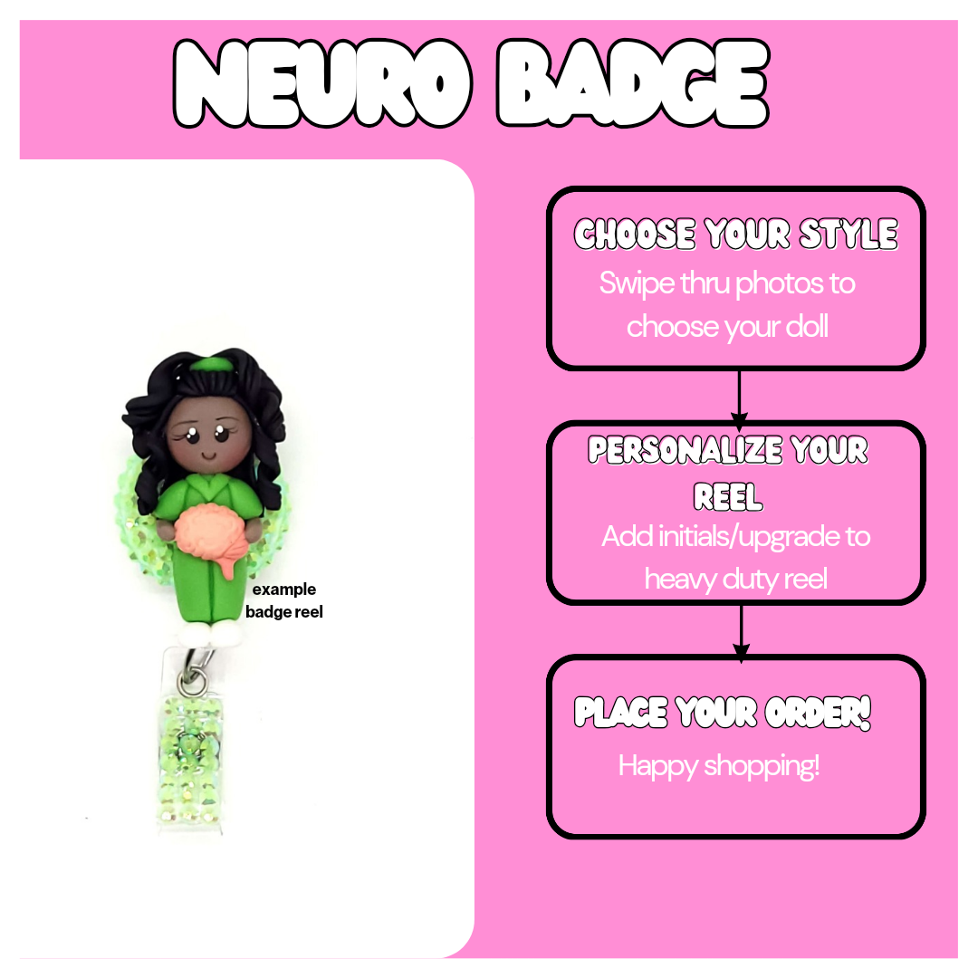 Neurology Nurse ID Badge Reel