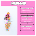 Mermaid Badge Reel – Retractable ID Holder for Nurses & Healthcare Workers