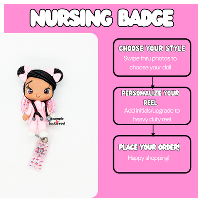 Nursing Badge Reel