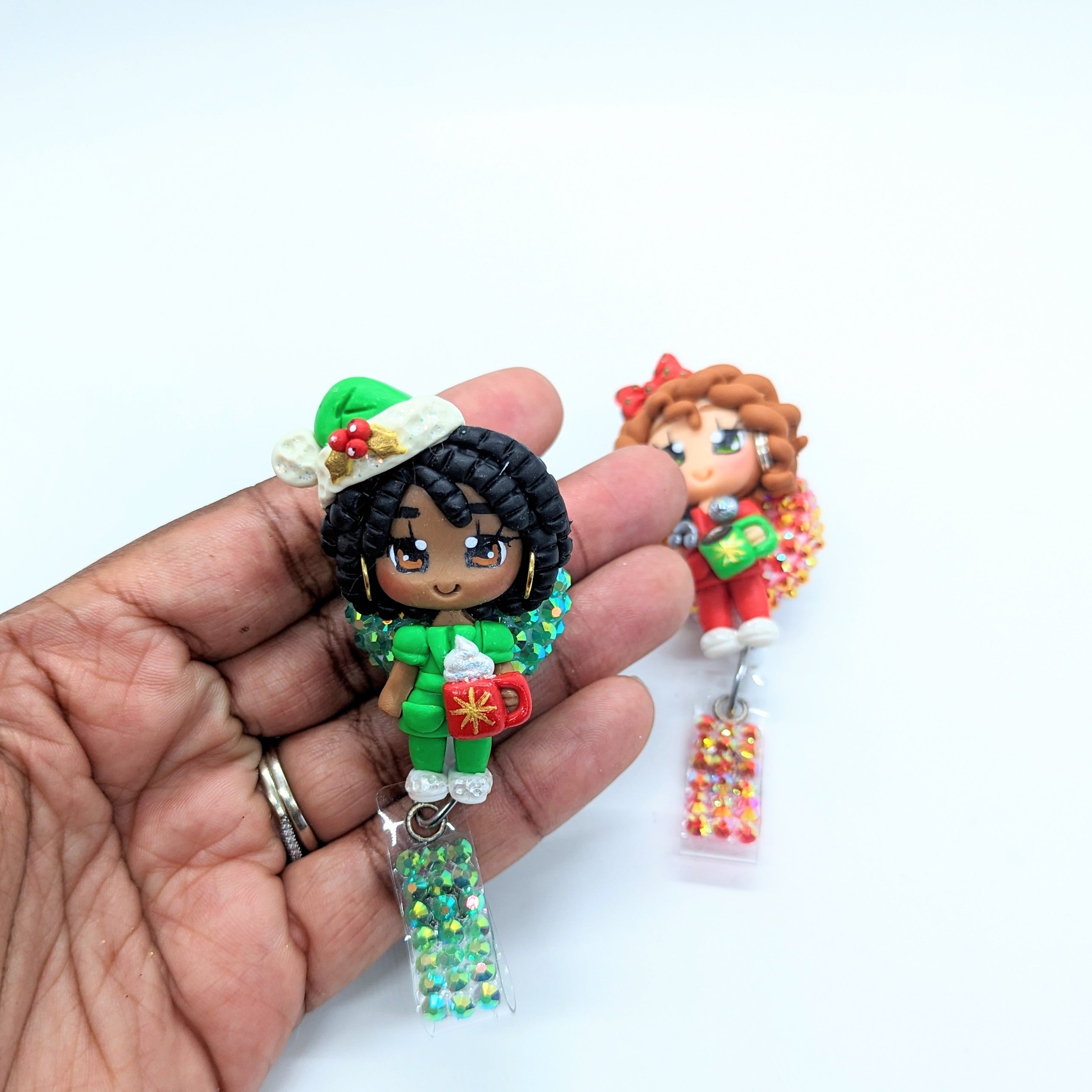 New Christmas Nurse Badge Reel