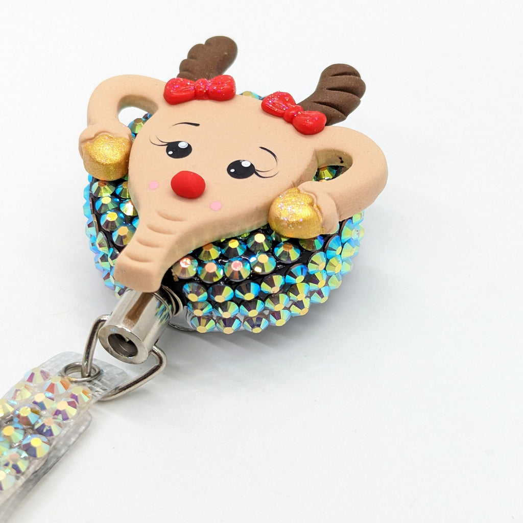 Reindeer Uterus Badge Reel
