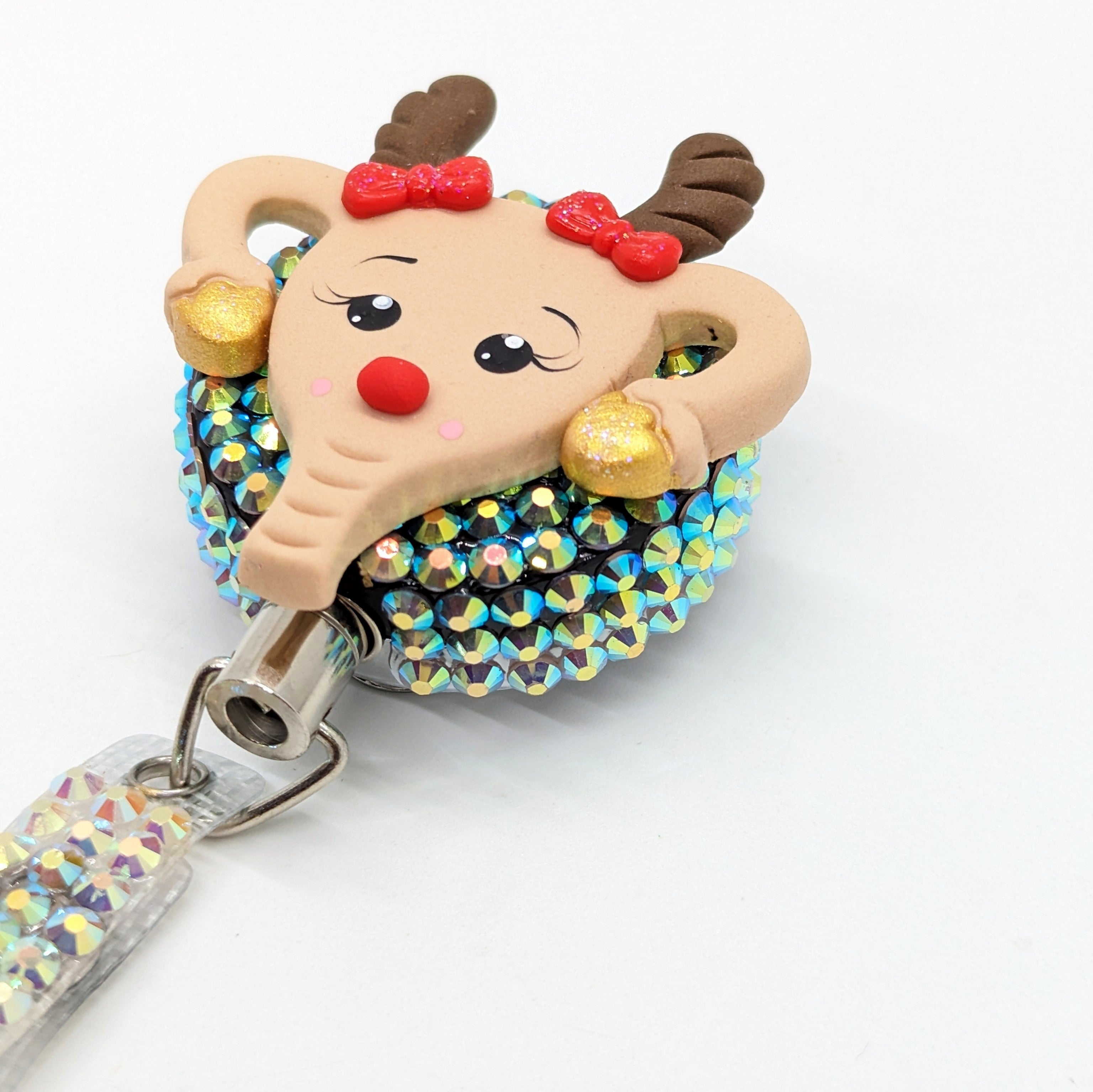 Reindeer Uterus Badge Reel