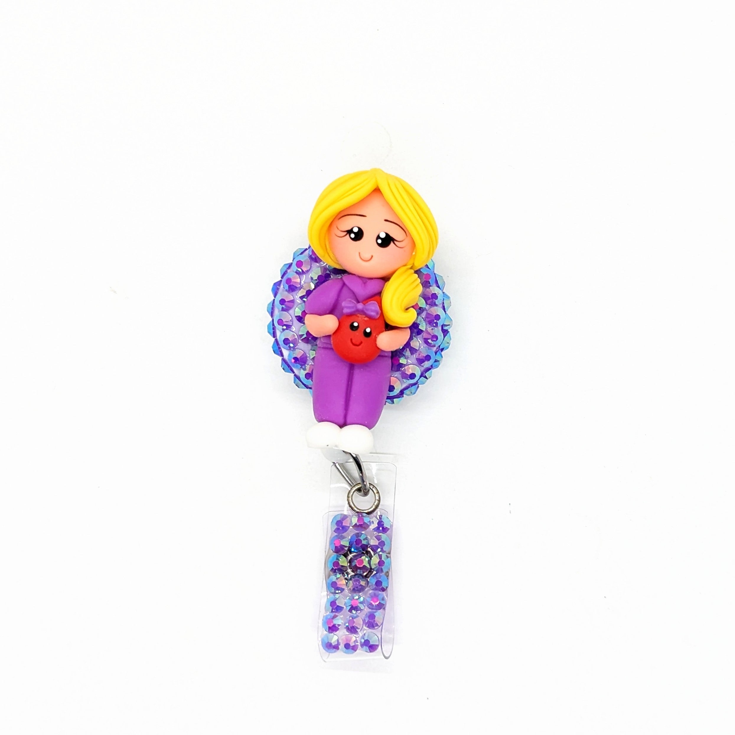 Nurse With Blood Drop Badge Reel