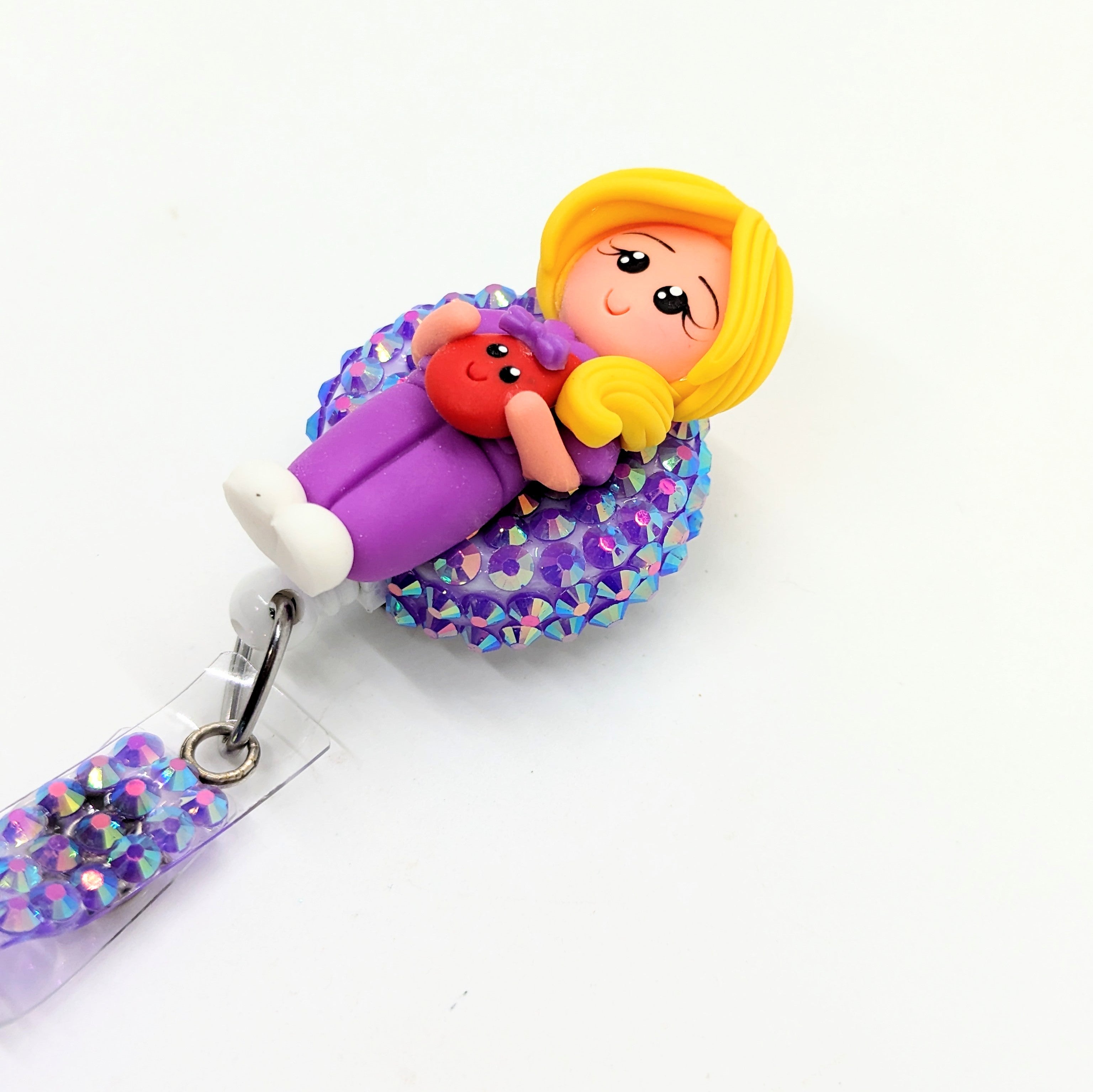 Nurse With Blood Drop Badge Reel