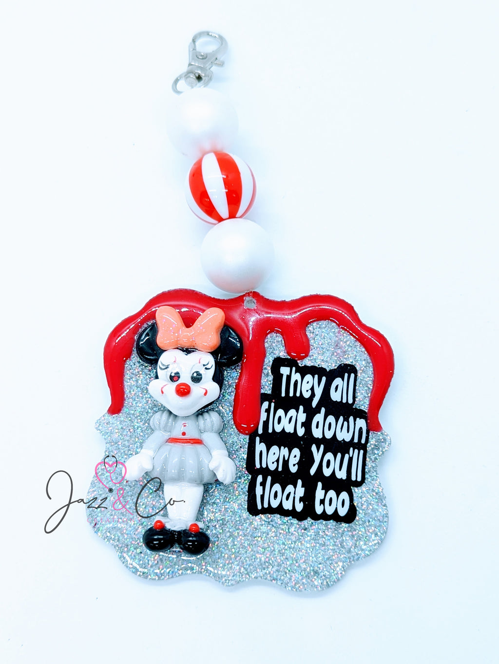 Clown Girl Horror Key Chain