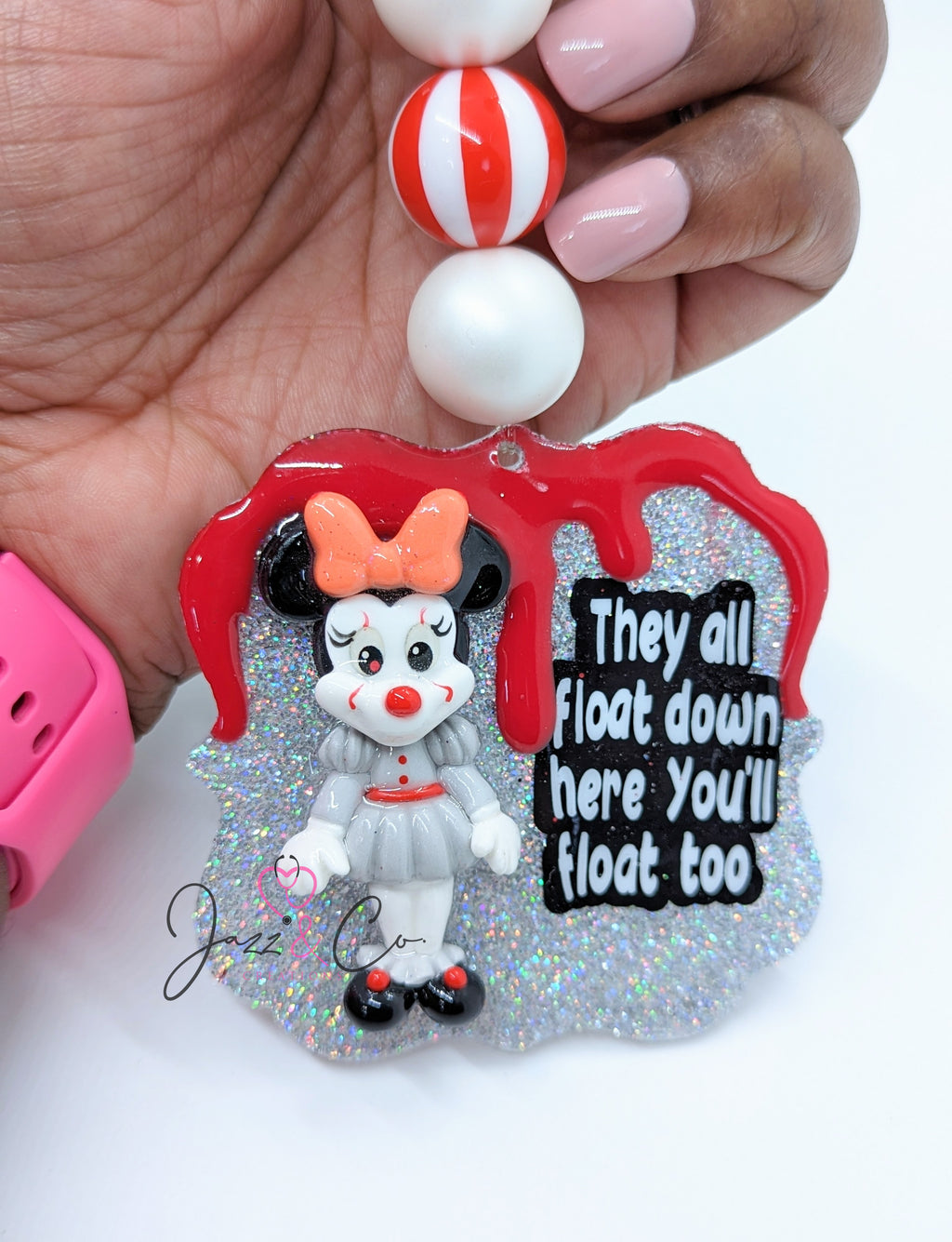 Clown Girl Horror Key Chain