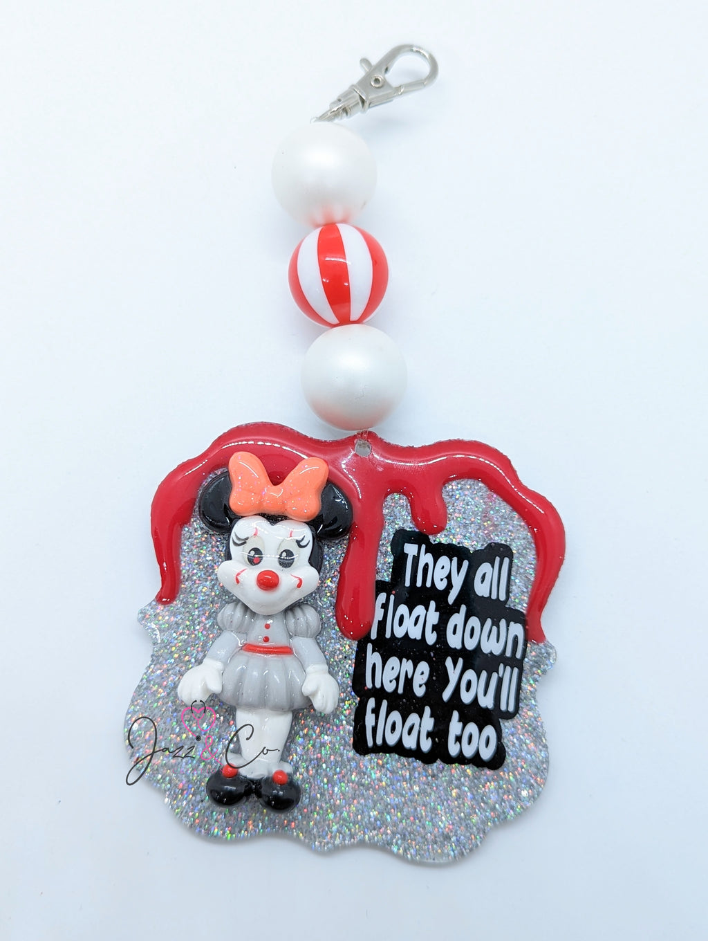 Clown Girl Horror Key Chain